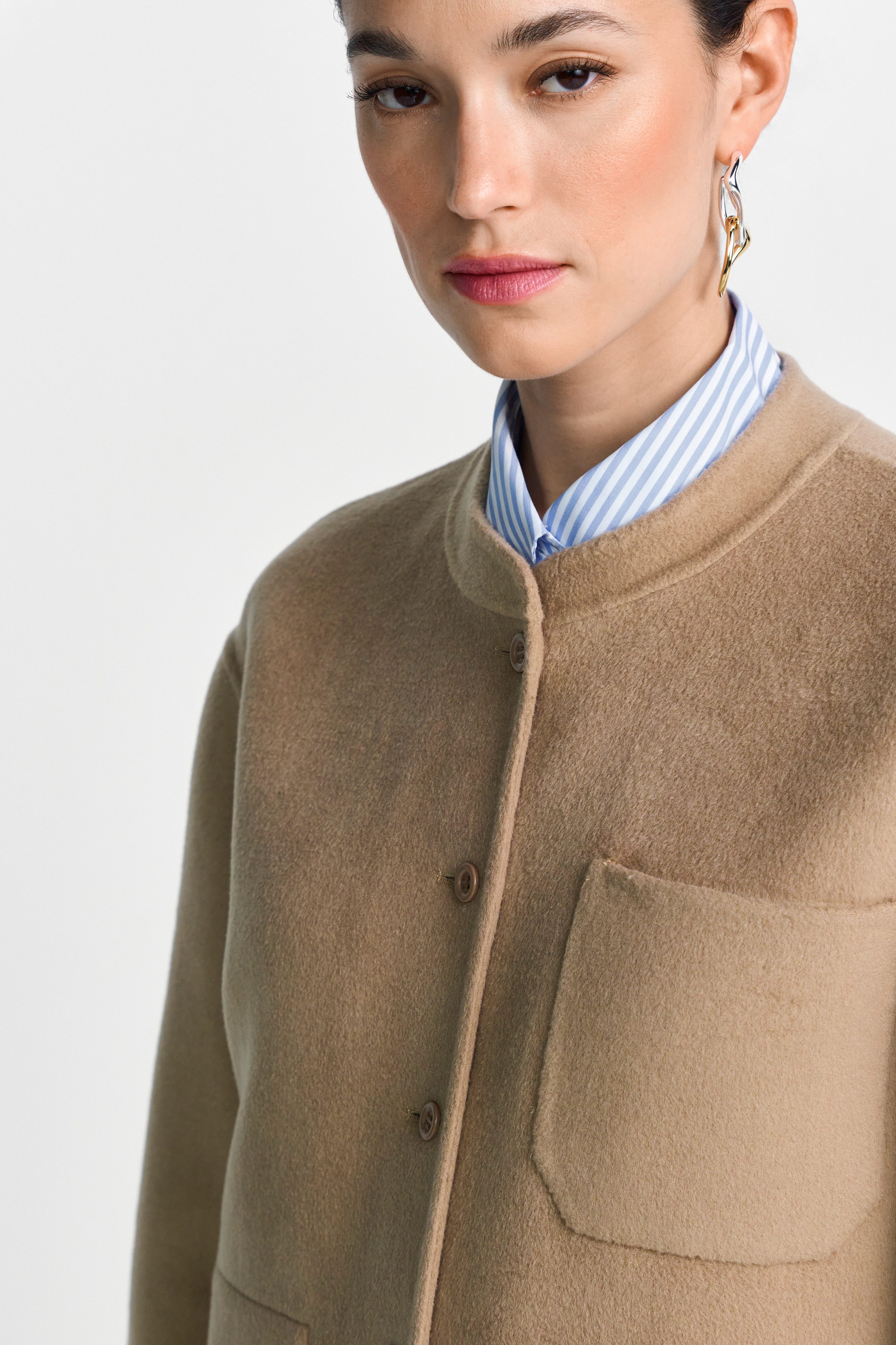 RICHROYAL Hemdjacke Overshirt, Stehkragen