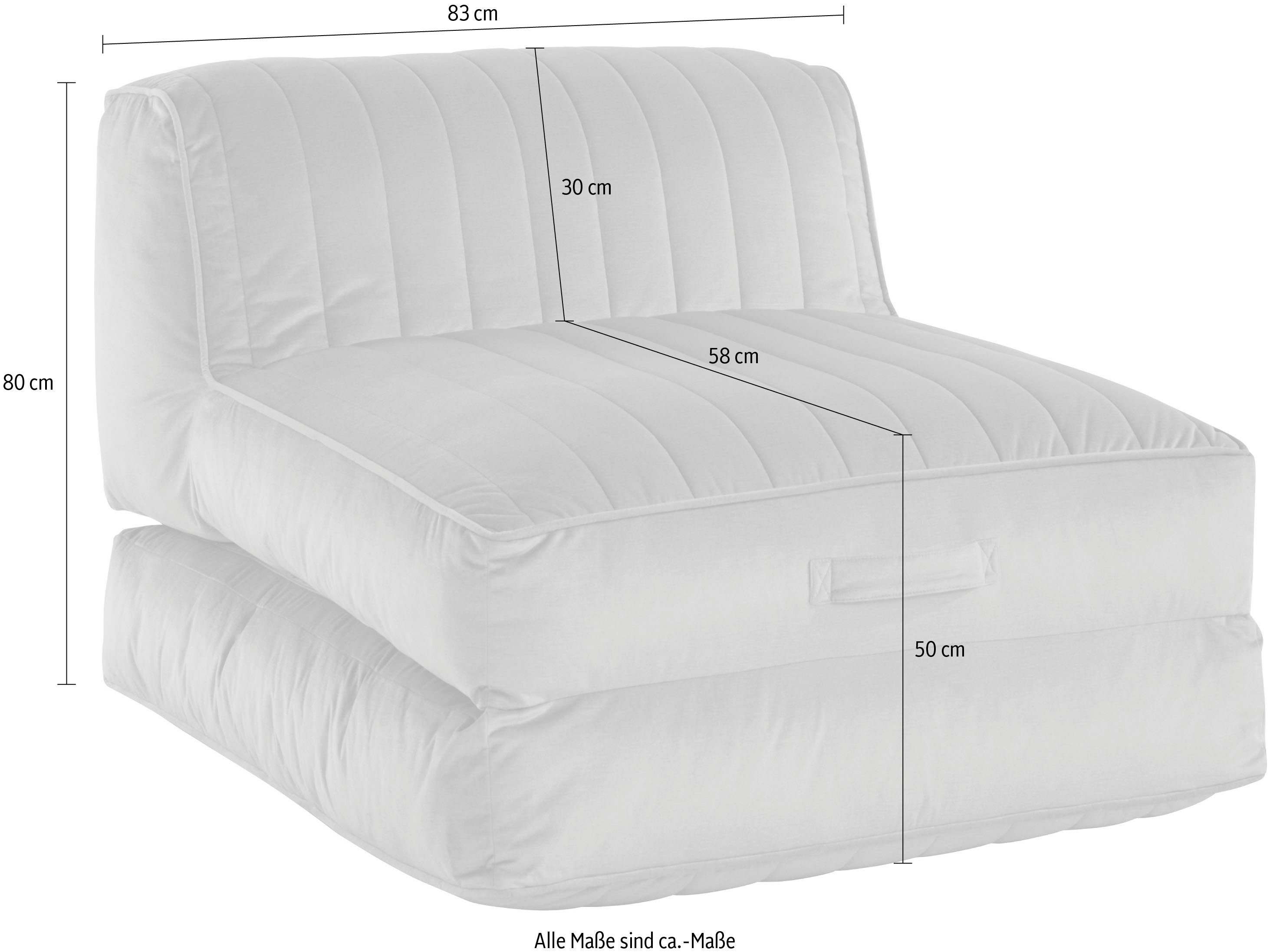 Daybed als Loungesessel anthrazit Polly, | Schlaffunktion, perfekt anthrazit Gästebett, Relaxsessel Leonique mit