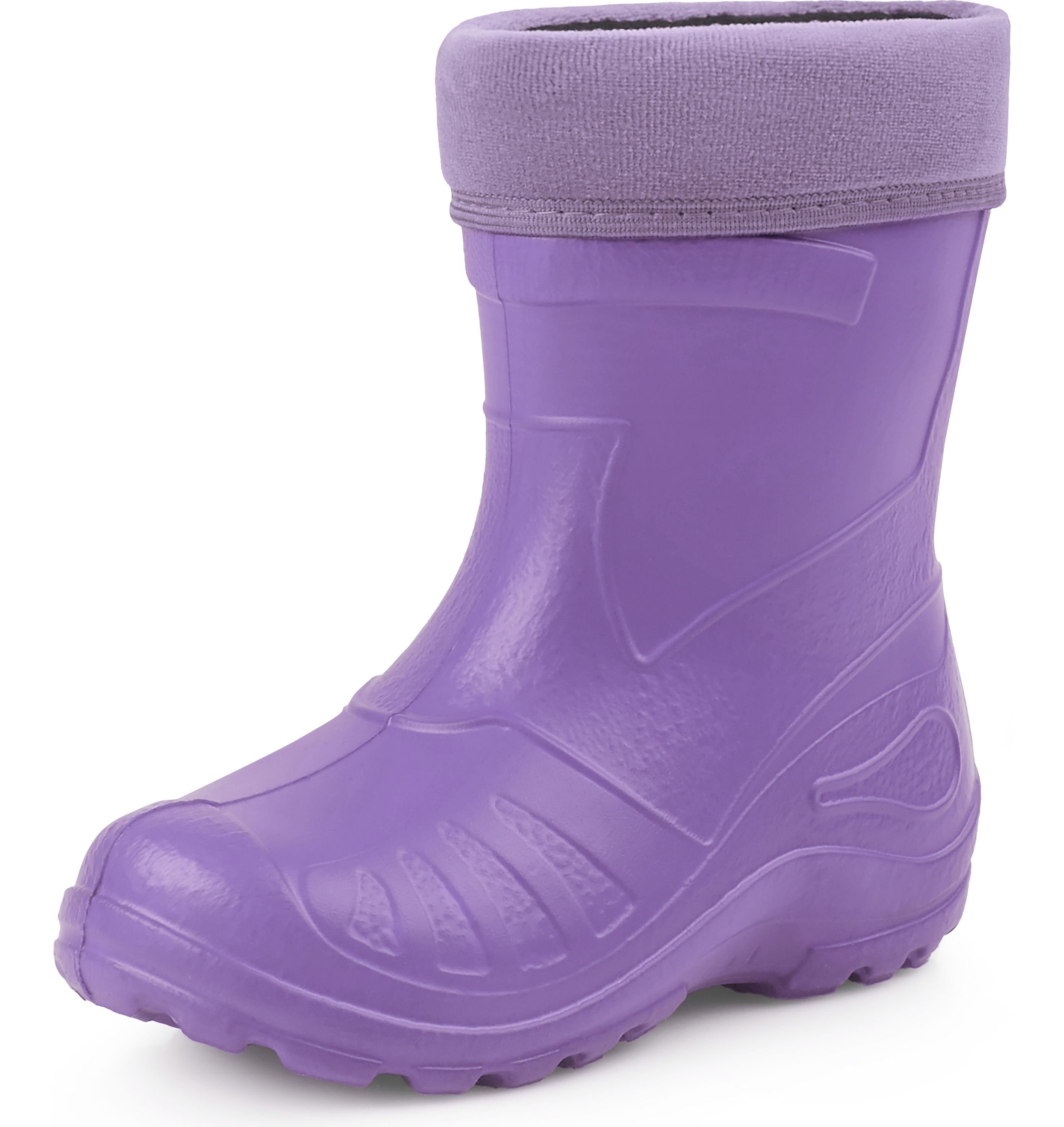 Ladeheid Thermo Regenstiefel KL050 Gummistiefel Kinder gefüttert bequem und leicht