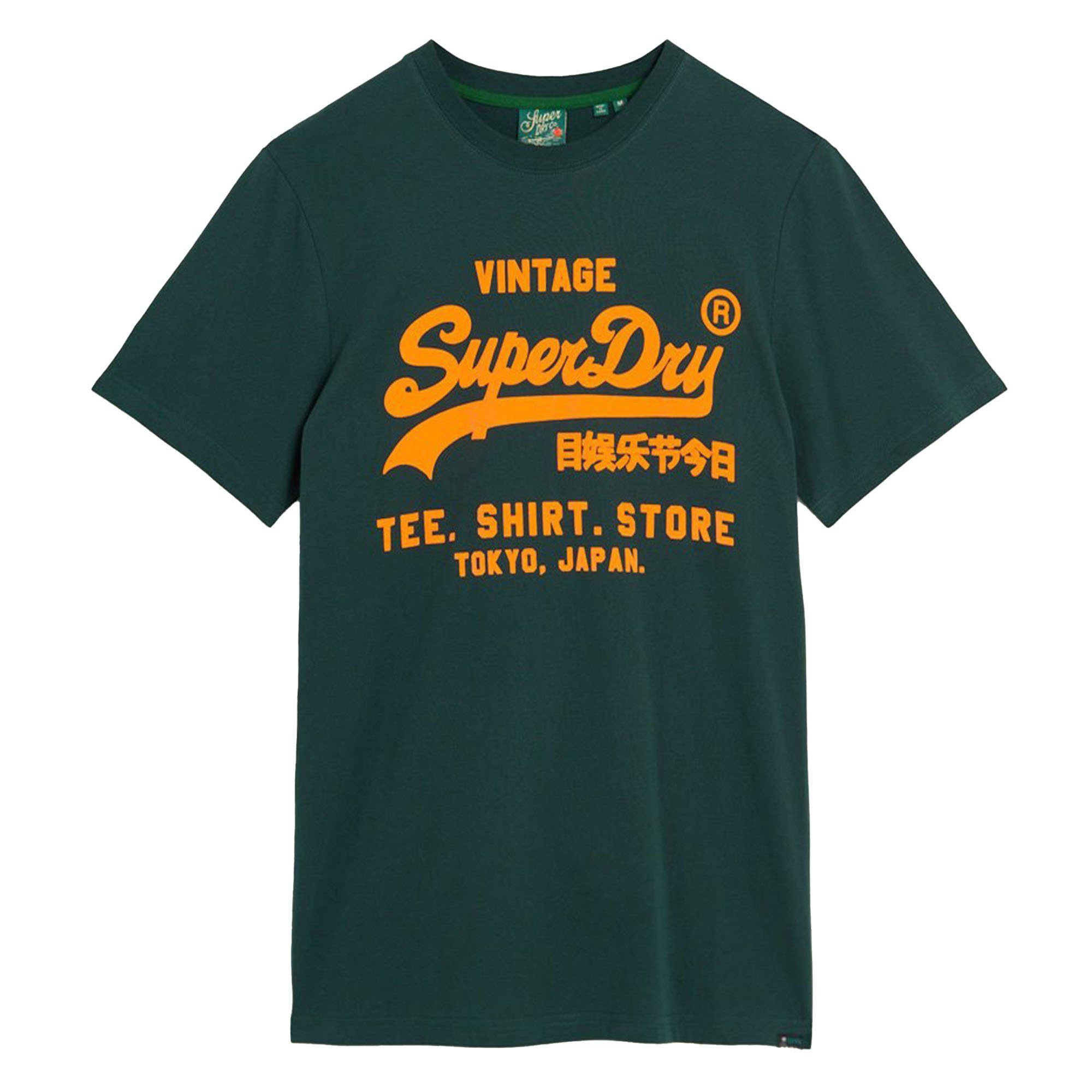 Superdry T-Shirt Herren T-Shirt - Neon Vintage Logo Tee, Baumwolle