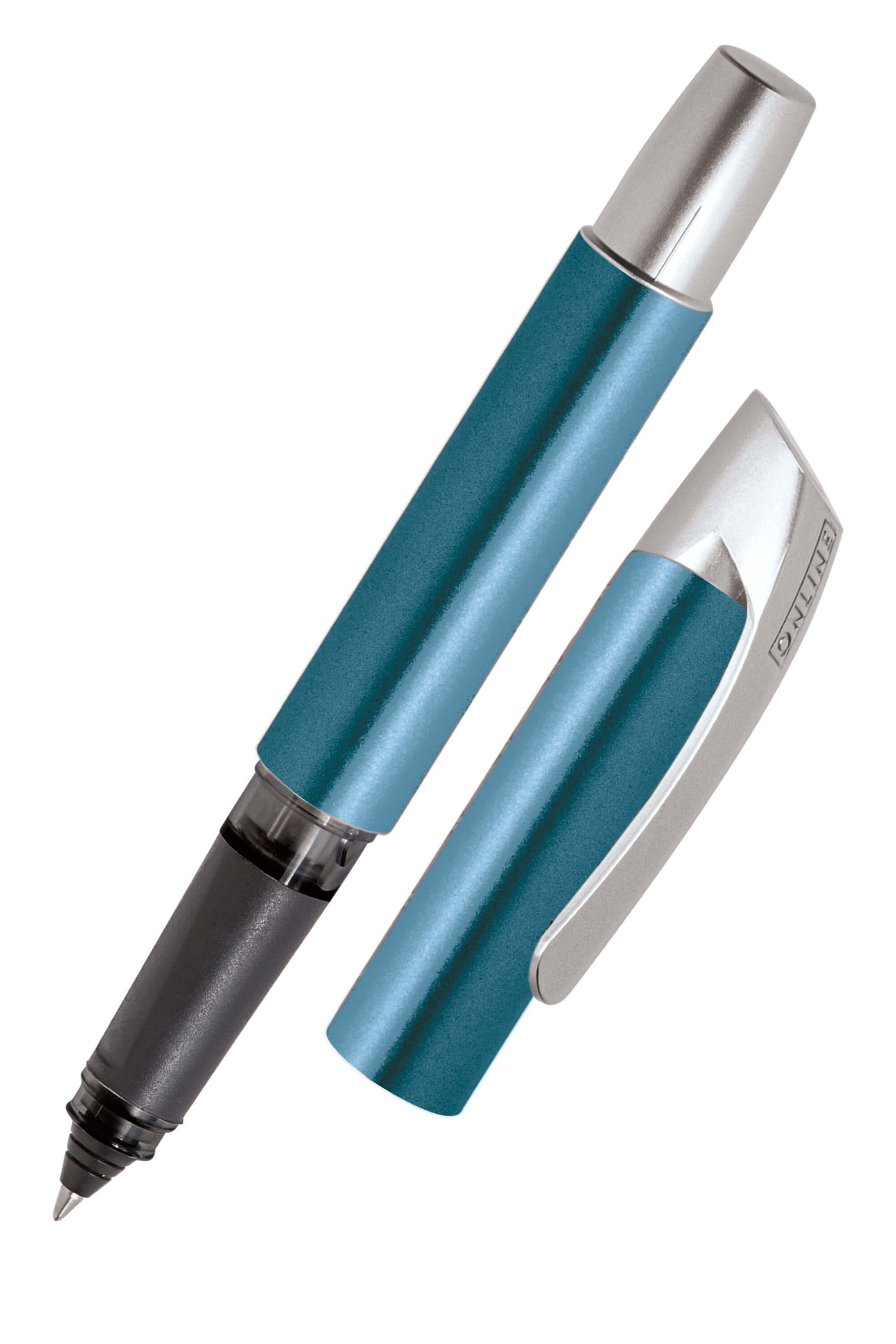 Online Pen Tintenroller Campus Rollerball, ergonomisch, ideal für die Schule, hergestellt in Deutschland Petrol