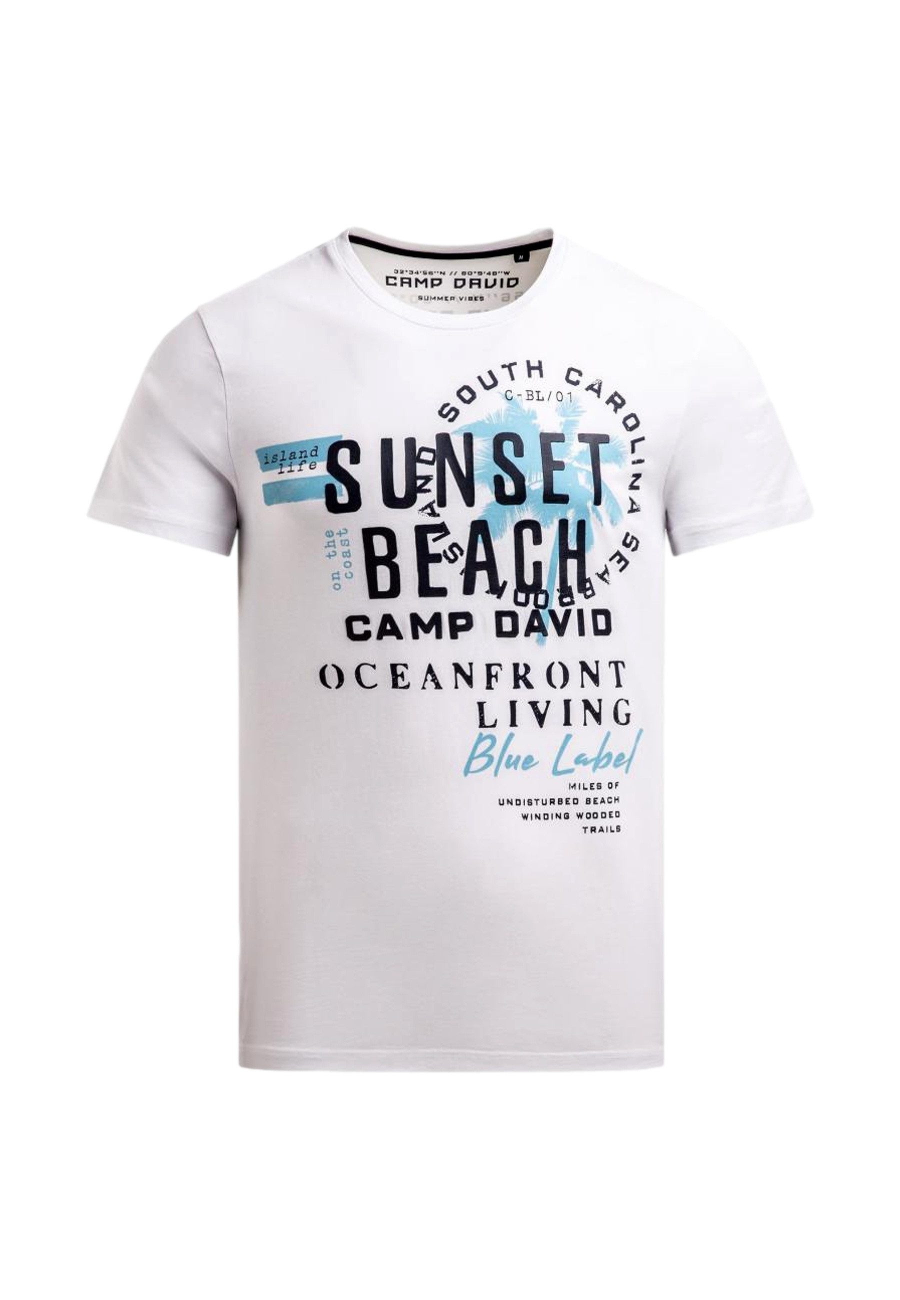CAMP DAVID T-Shirt T-Shirt Oceanfront Kurzarmshirt (1-tlg., 1)