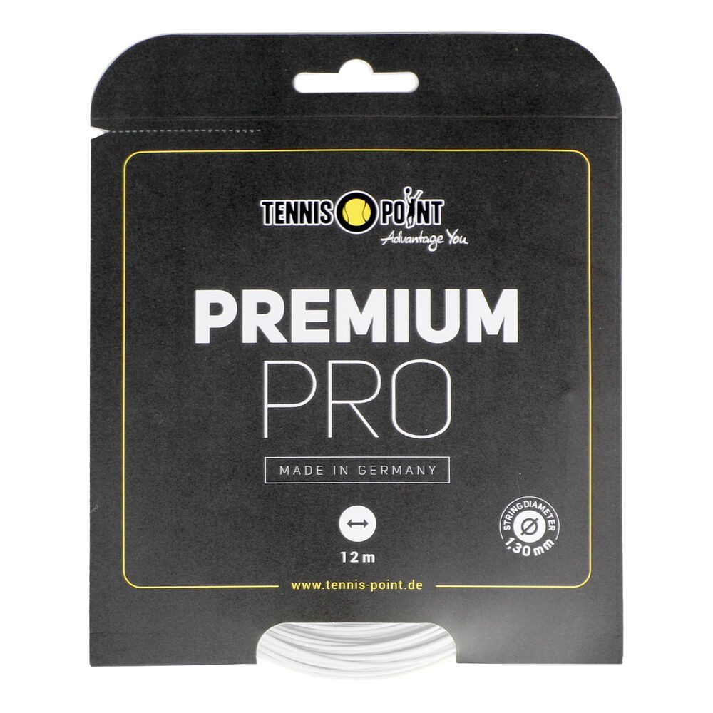 Tennissaite Premium Pro 12m weiß