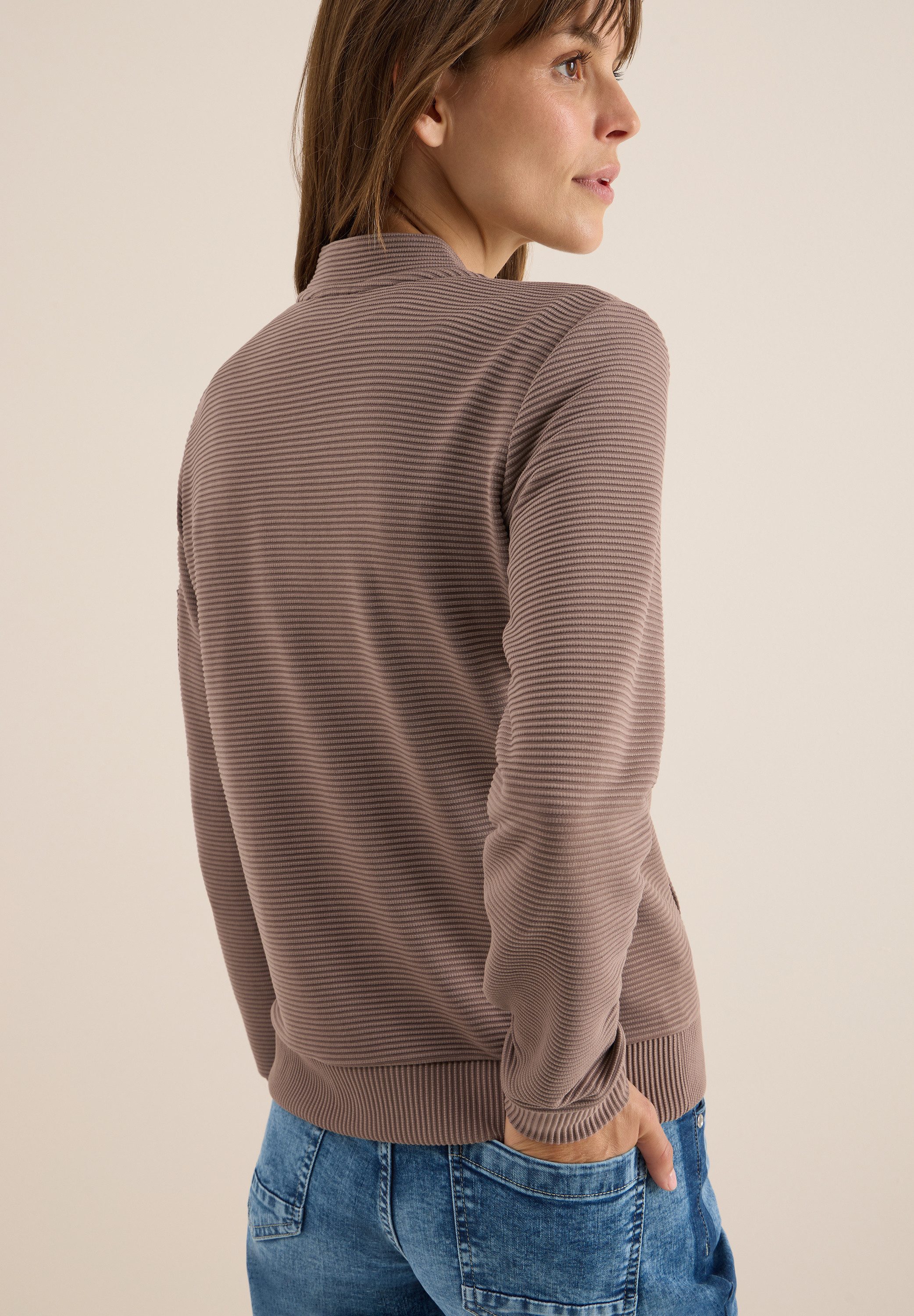 CECIL Blouson mit Reißverschluss, im Ottoman-Look