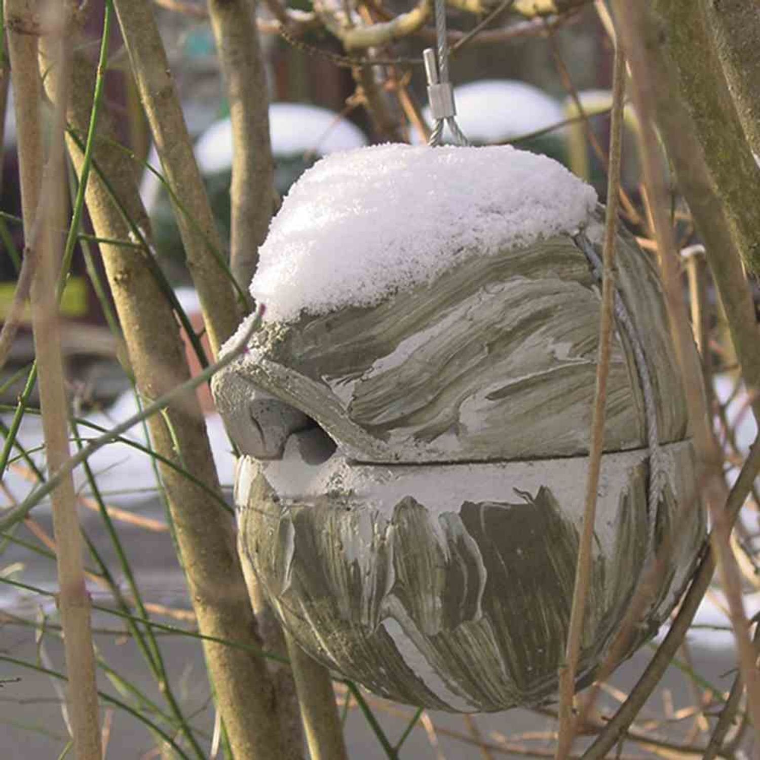 Schwegler Vogelhaus Nistkugel Zaunkönig 1ZA efeu-grün, kartonverpackt