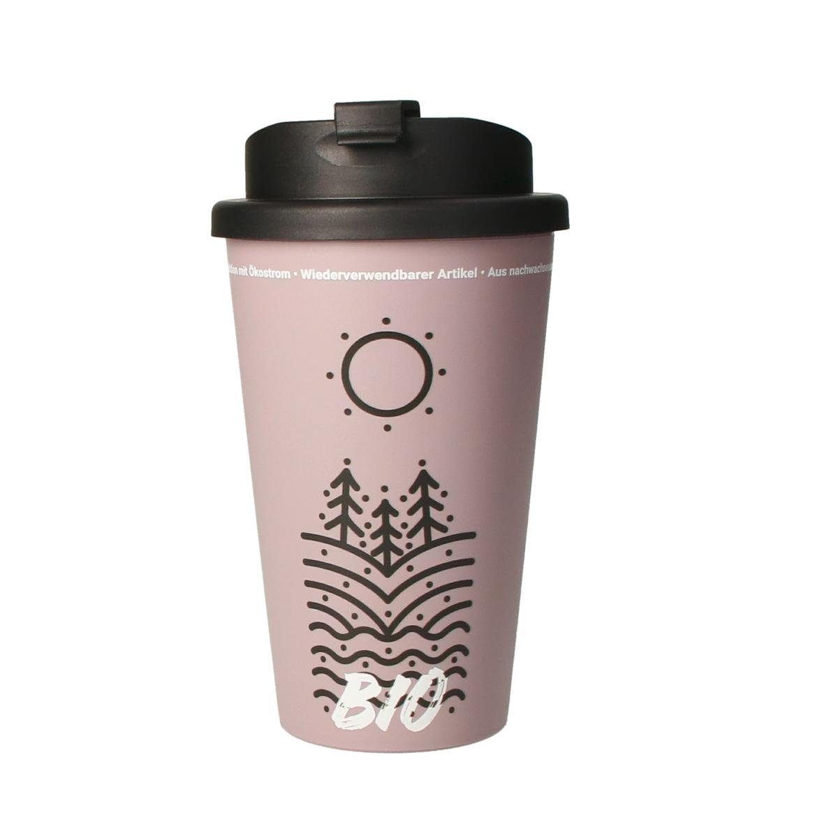 elasto Thermobecher 350 ml Kaffeebecher To Go doppelt isolierter Becher BPA-frei, Made in Germany, BPA-frei, 100% recyclebar, Heißgetränke, Teebecher