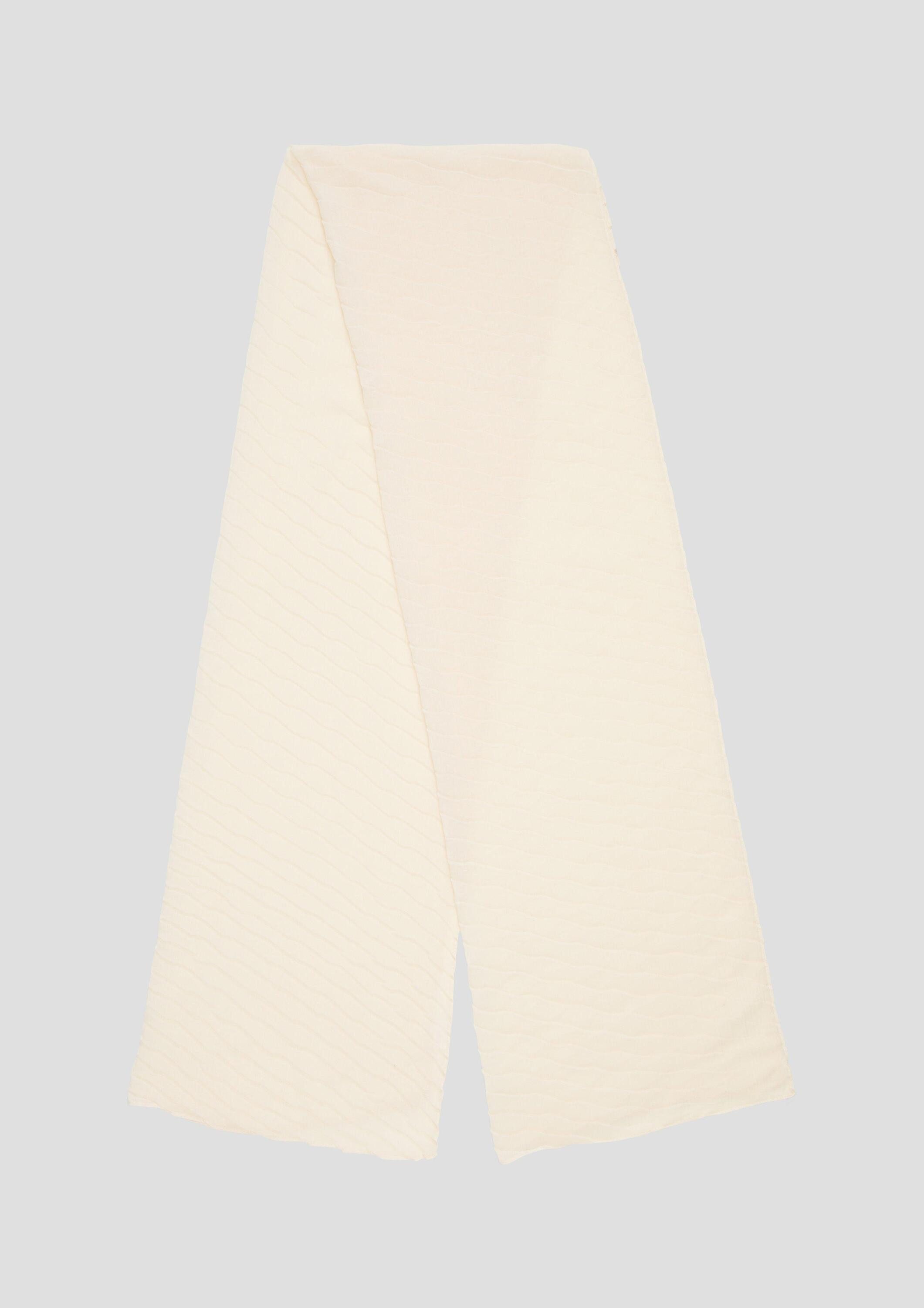 s.Oliver Schal Tuch, Tuch mit Plisseefalten