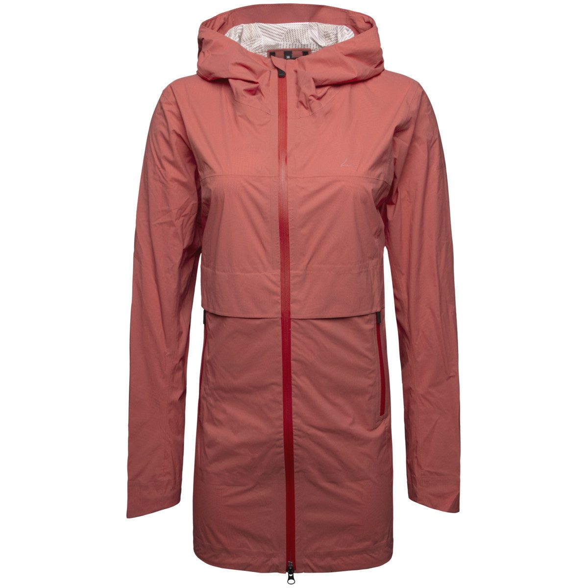 Schöffel Regenjacke Casebrook Damen Regenmantel, Kapuze, Jacket, Anorak, Regenbekleidung