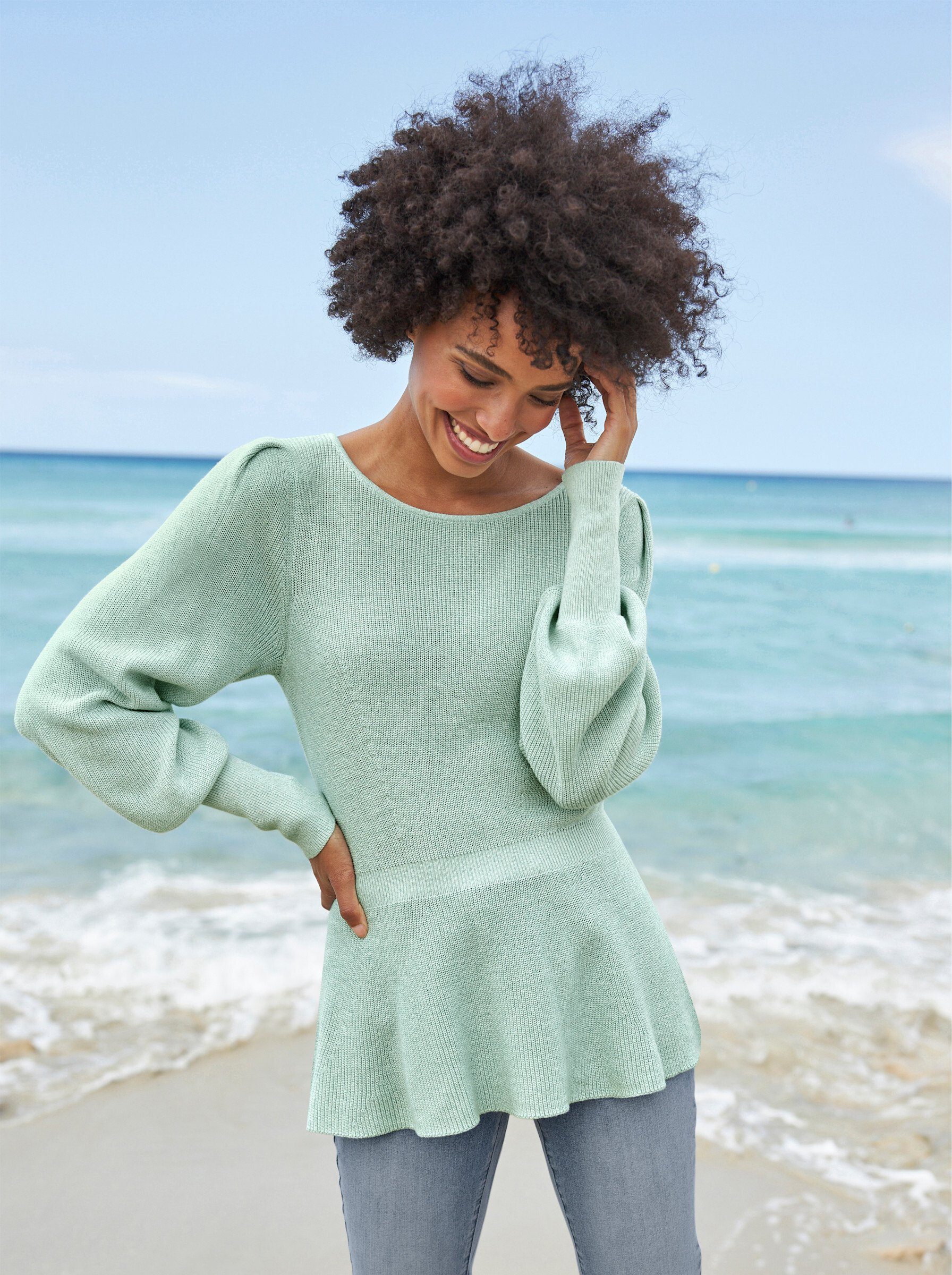 heine Strickpullover Rundhalspullover .