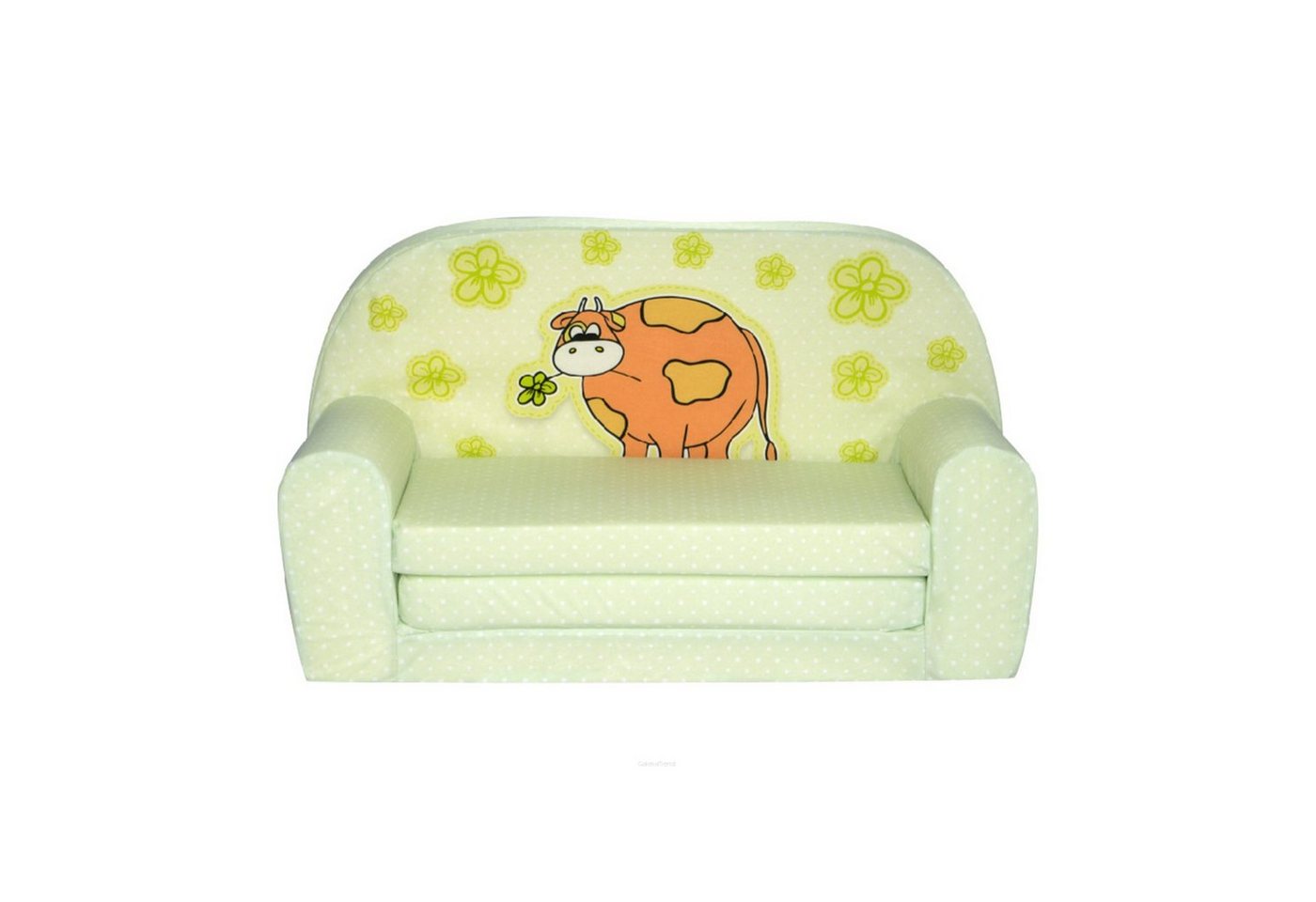 FORTISLINE Kindersitzgruppe Kindersofa "MINI" Kindercouch zum Aufklappen W386