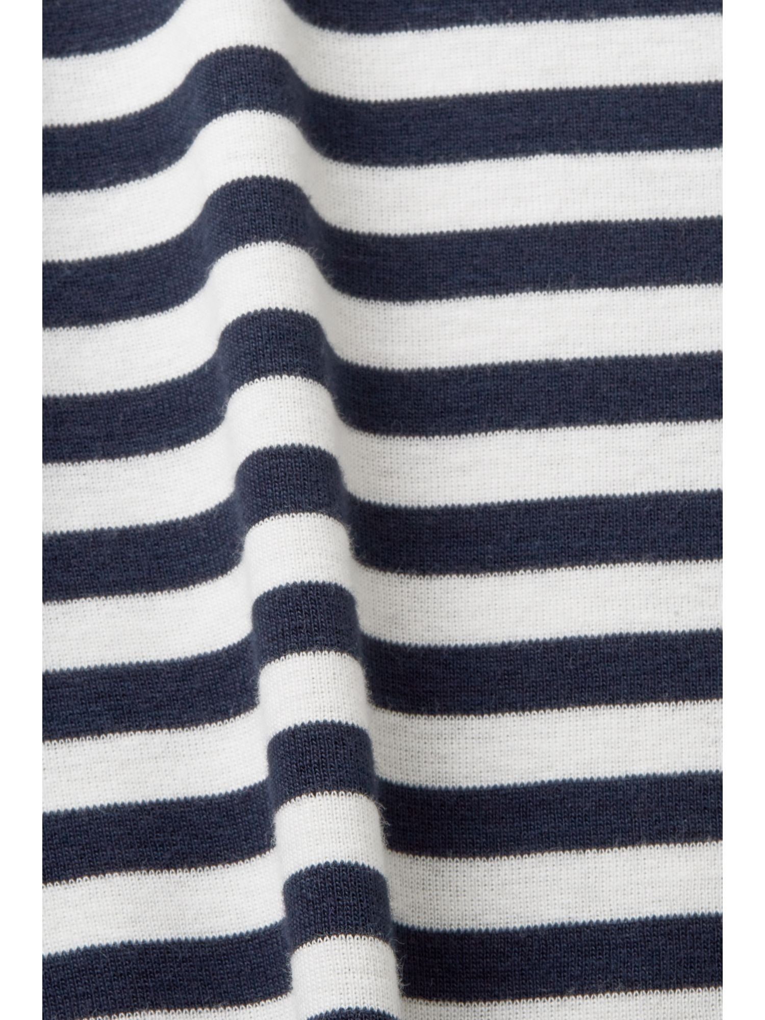 mit Gestreiftes (1-tlg) T-Shirt Logo-Print Esprit NAVY Baumwoll-T-Shirt