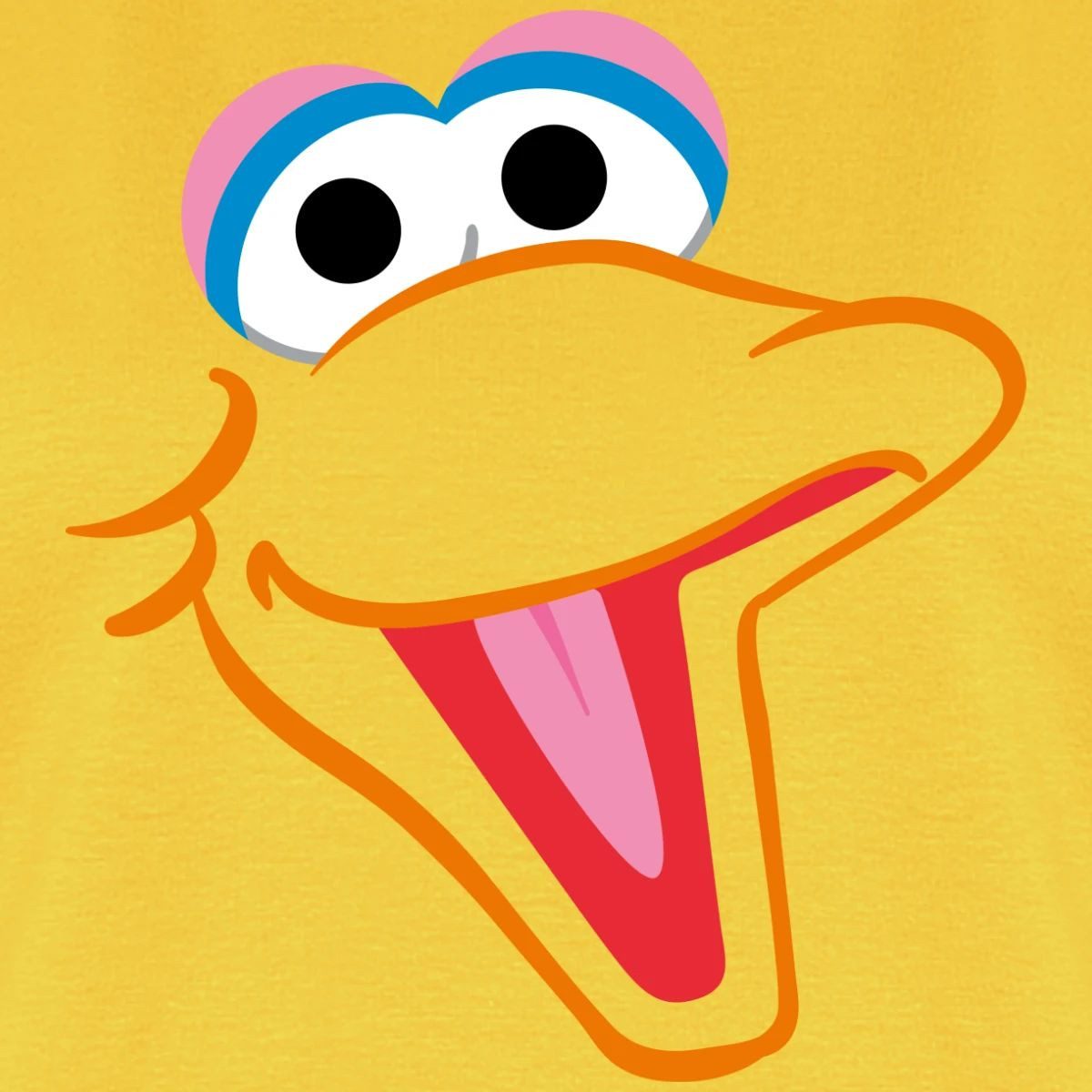 Spreadshirt T-Shirt Sesamstraße Bibo Gesicht Karneval Frauen Premium T-Shirt (1-tlg)