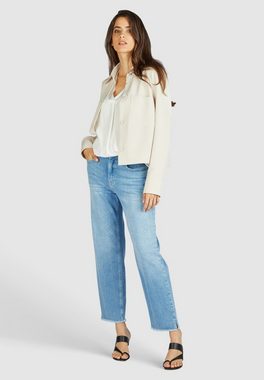 MARC AUREL Mom-Jeans mit Fransensaum