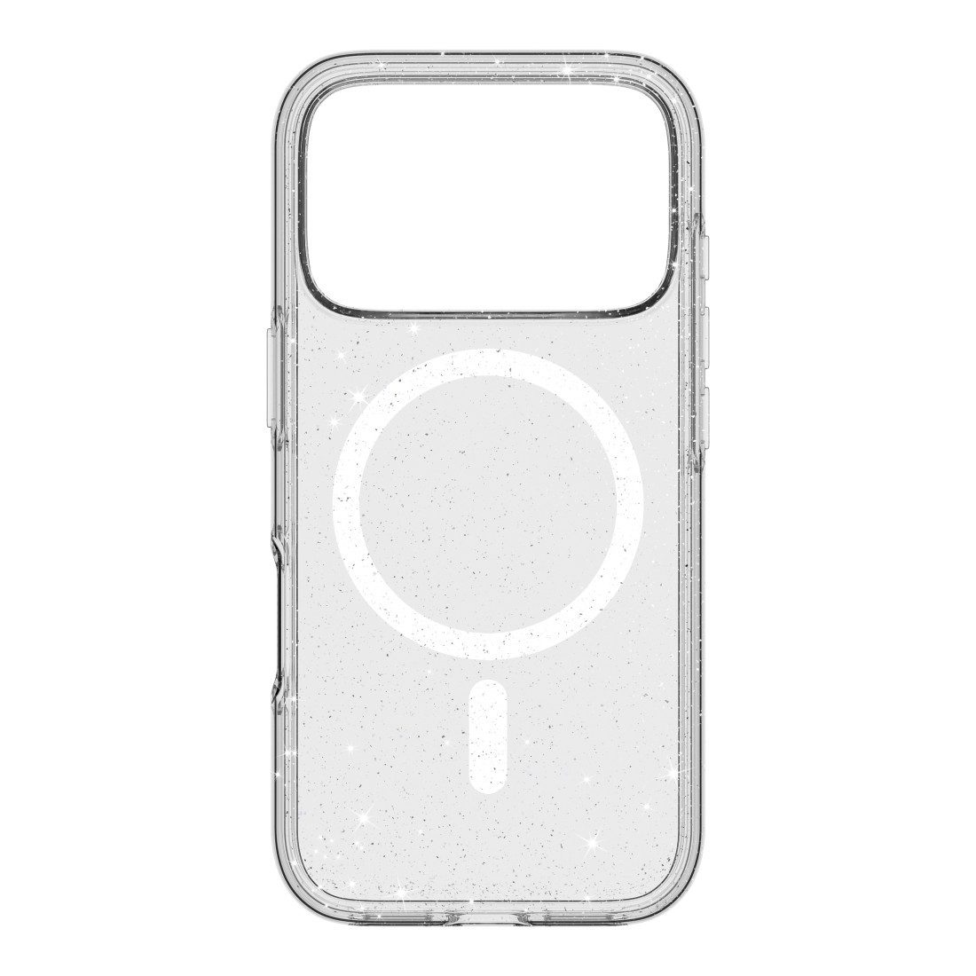 White Diamonds Smartphone-Hülle Cover "Mag Glitter" für Apple iPhone 17 Pro, Transparent, Anti-Vergilbung, Kraztschutz, Stoßfeste Ecken