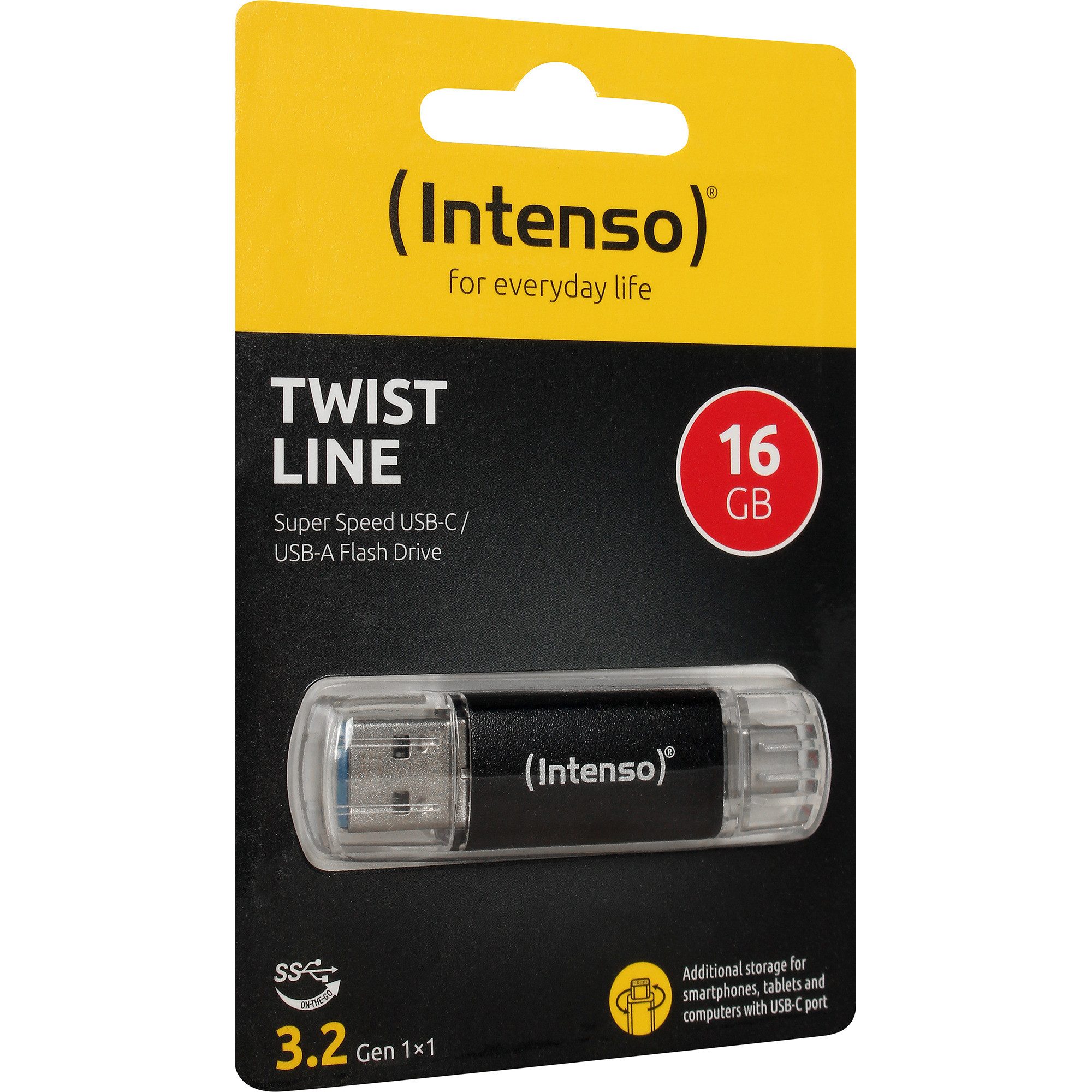 Intenso Intenso Twist Line 16 GB, USB-Stick, (USB-A 3.2 USB-Stick