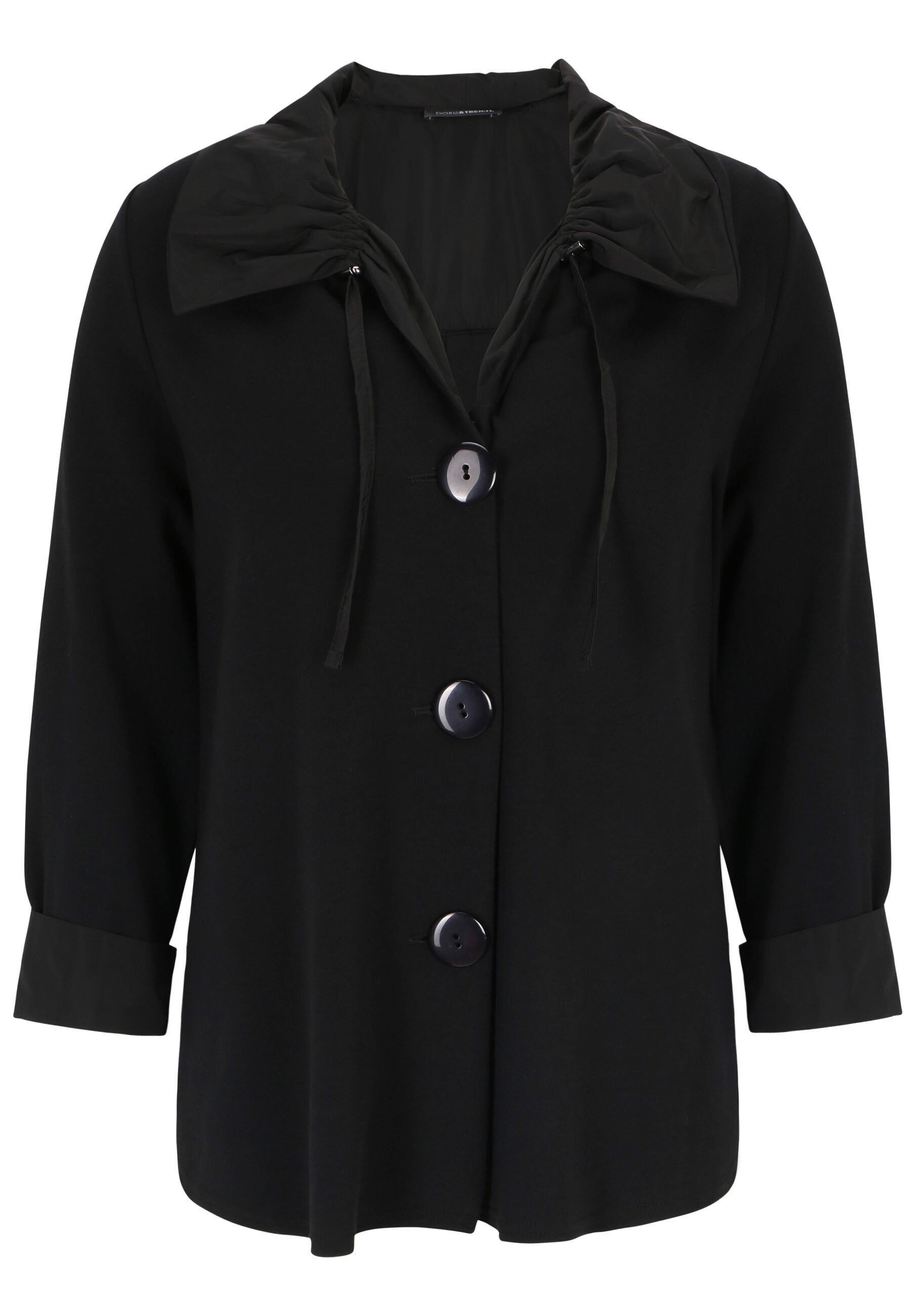 Doris Streich Sweatjacke mit Taft-Kragen günstig online kaufen