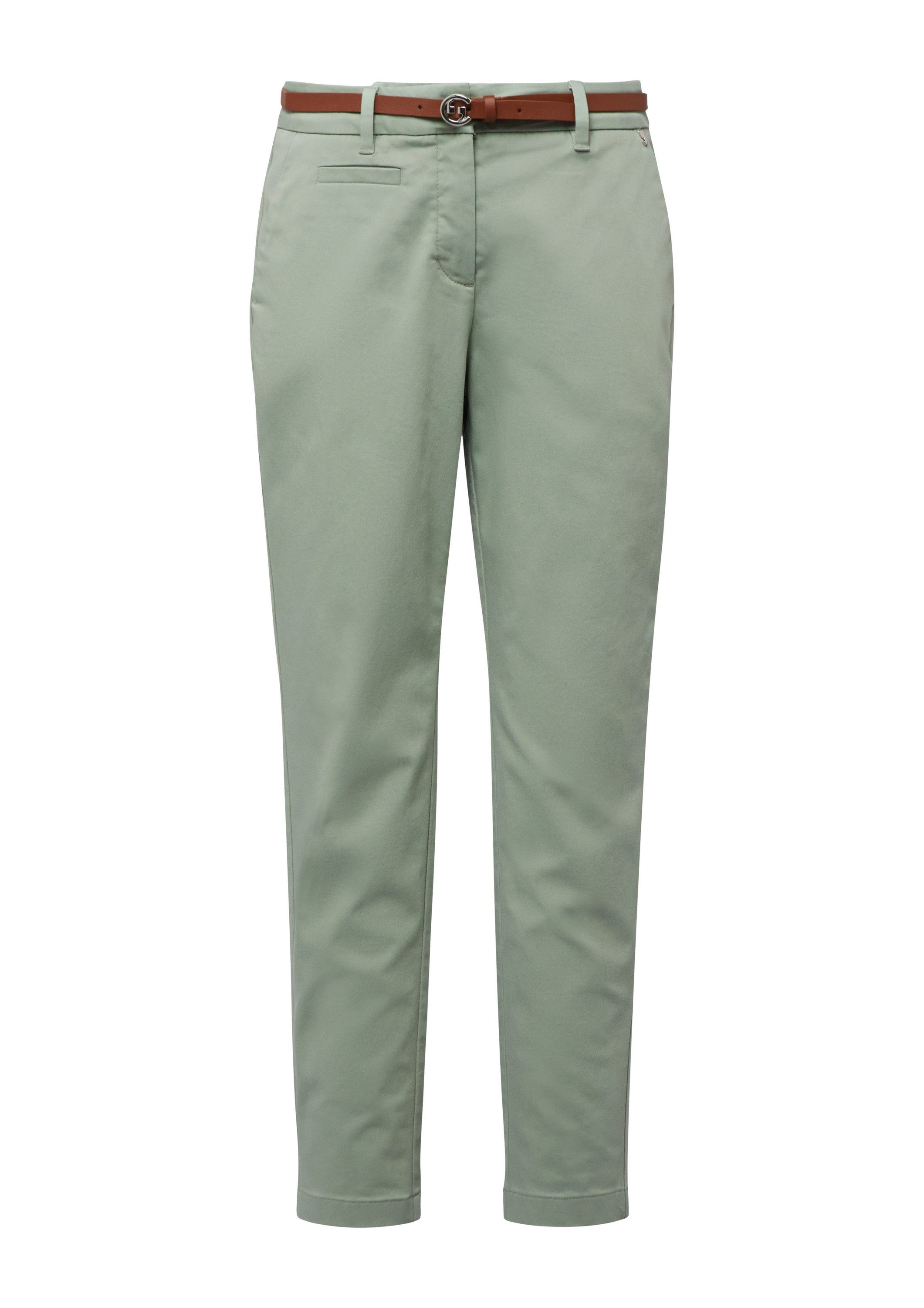 comma Chinos Hose Chinohose mit Gürtel günstig online kaufen