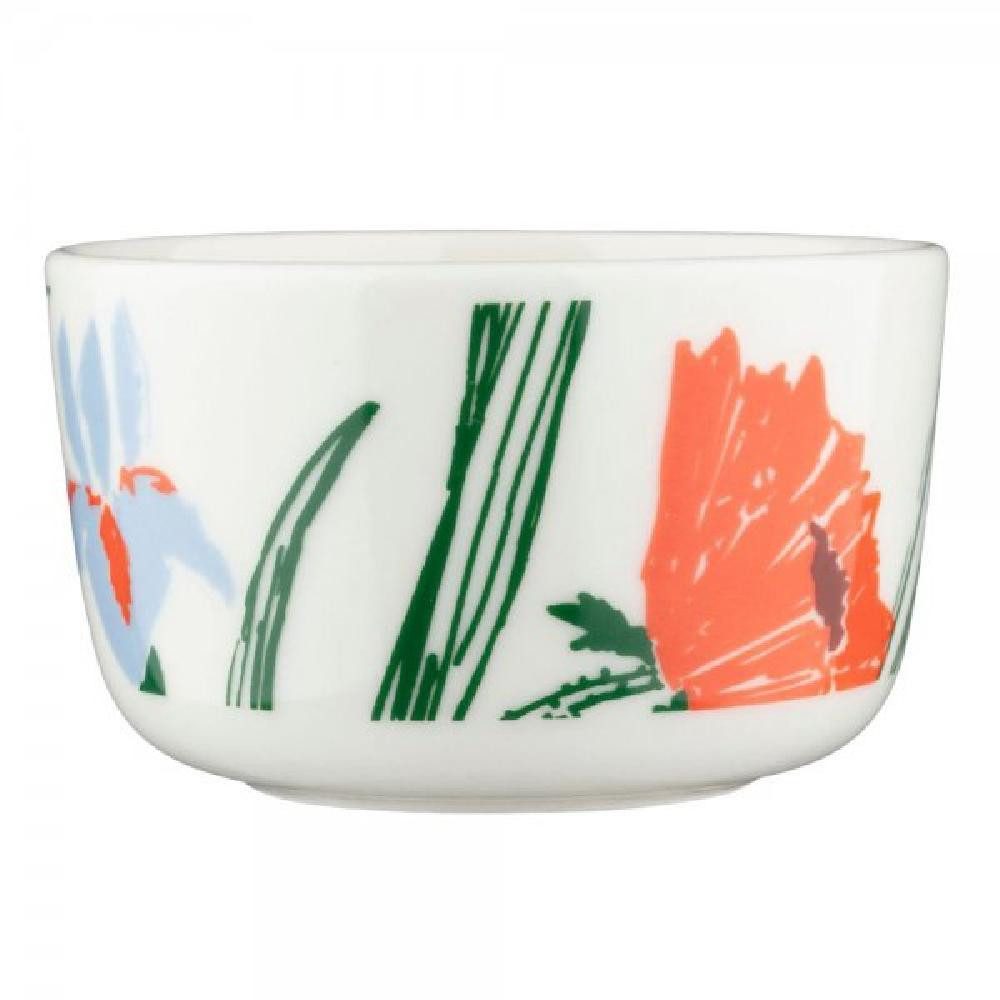 Marimekko Schüssel Schale Oiva Puutarhakutsut Weiß Grün Orange (9,5x6cm)