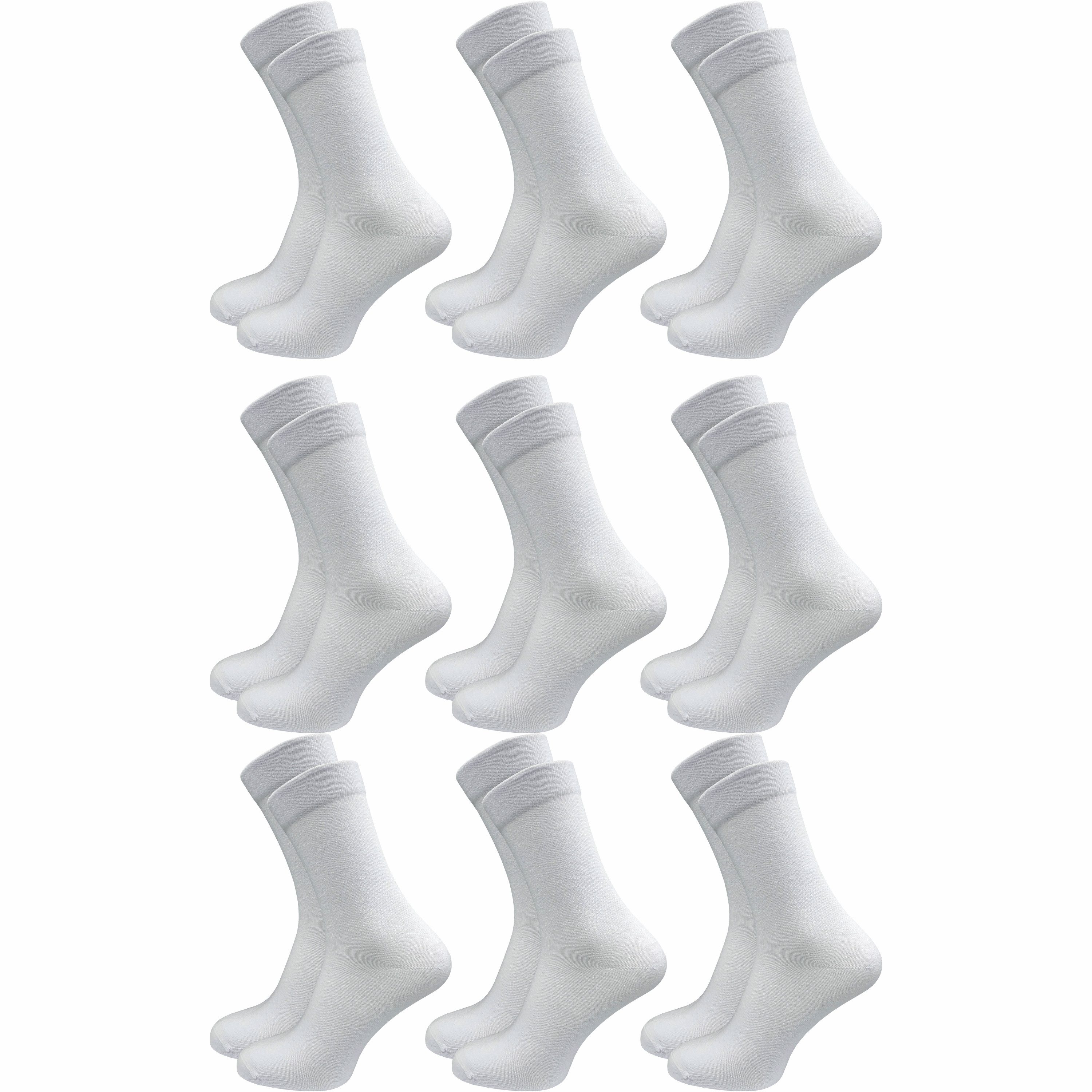 GAWILO Diabetikersocken für Damen - Ohne Gummibund - Ohne drückende Naht - Extra weit (9 Paar) Venensocke mit hohem Anteil Baumwolle sorgt für angenehmes Fußklima
