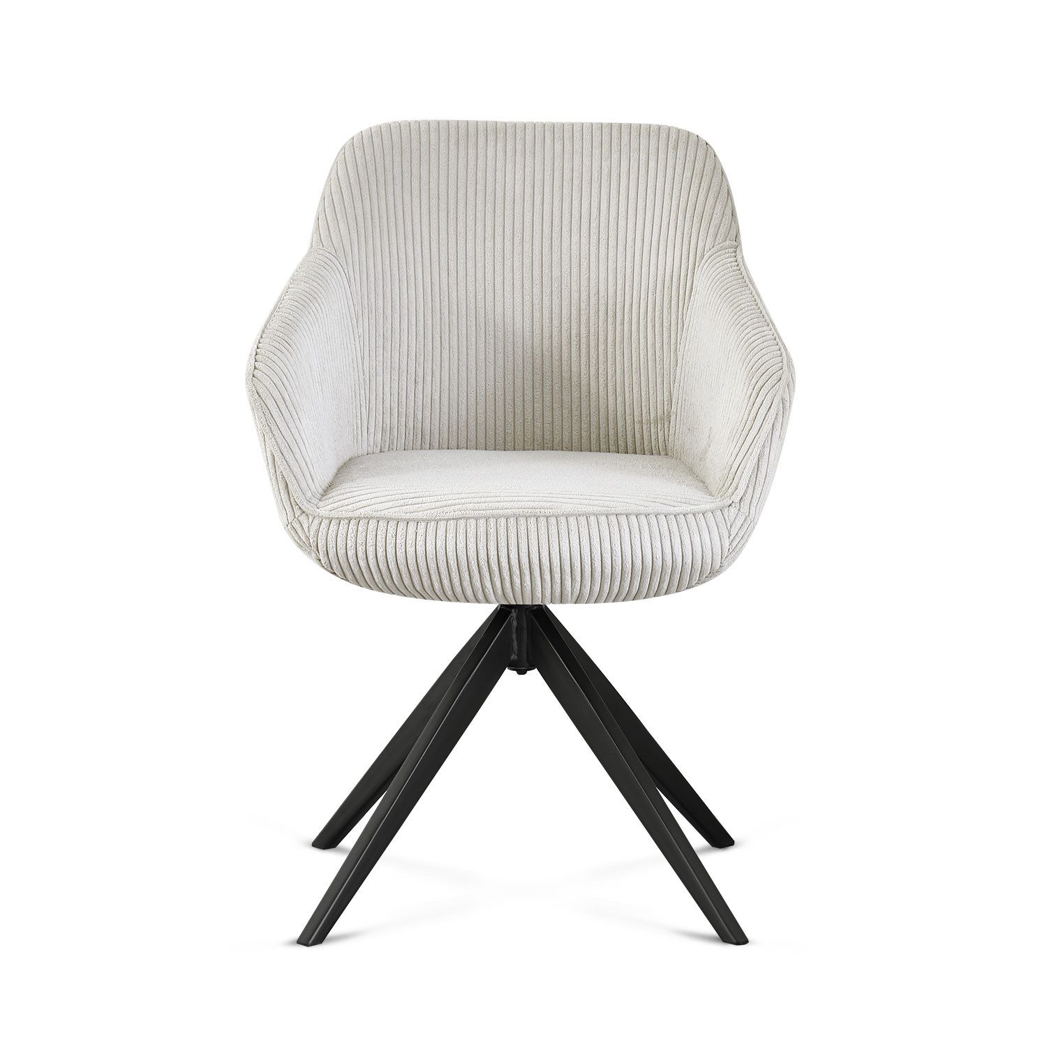 B&D home Polsterstuhl ARVIT (1 St), modern, drehbares Metallgestell, Cord, günstig online kaufen