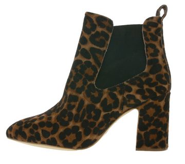 Kurt Geiger KURT GEIGER RAYLAN Echtleder-Stiefelette klassische Damen Ankle-Boots Ausgeh-Stiefel mit Animal-Muster Braun Stiefelette