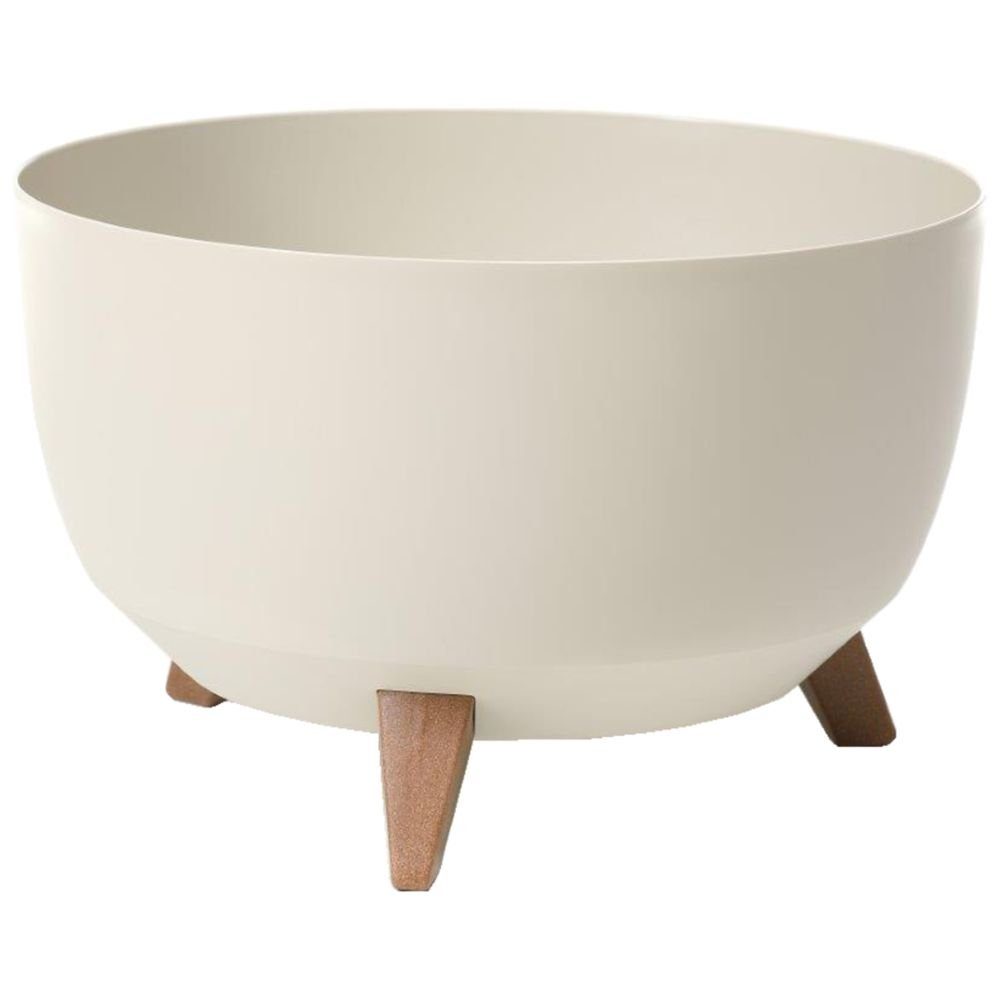 Heimwerkercenter Pflanzschale MePla - Schale Roma - wetterfestes Pflanzgefäßø24cm - creme