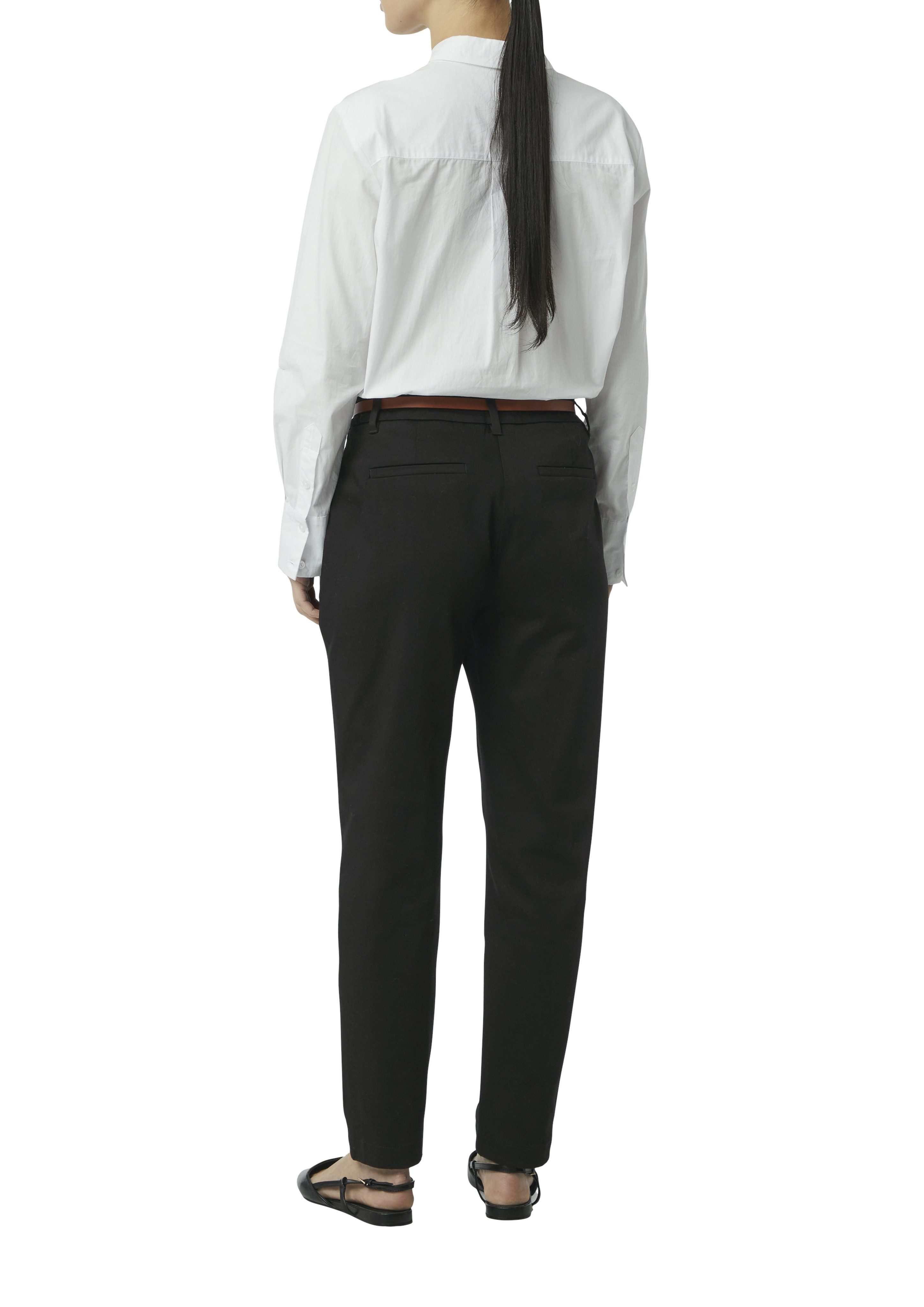 Comma Chinohose mit Gürtel und Stretch günstig online kaufen