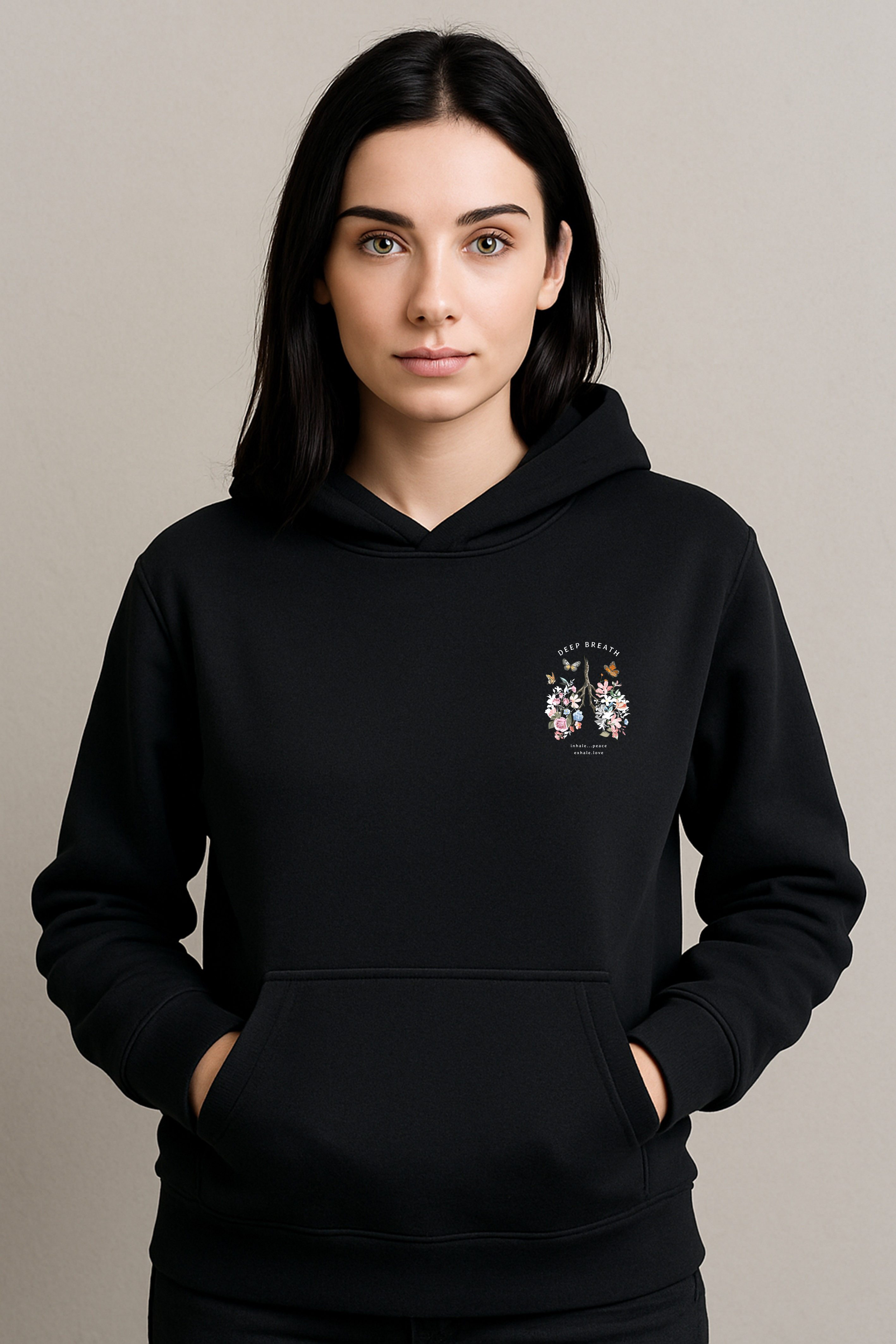 Banco Kapuzensweatshirt Damen "Deep Breath" Blumen günstig online kaufen