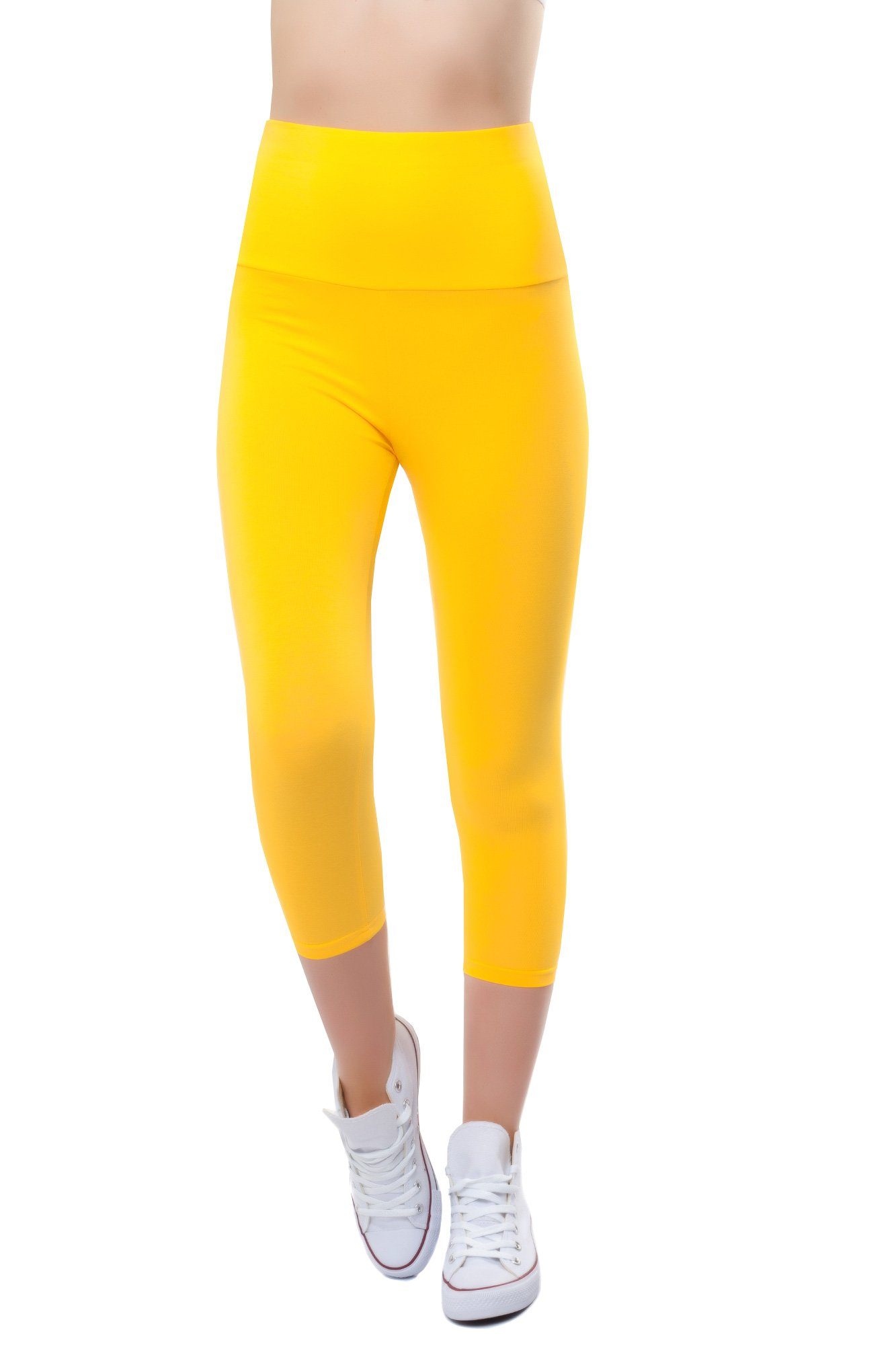Bongual Caprileggings mit breitem Bund, Baumwollmix günstig online kaufen
