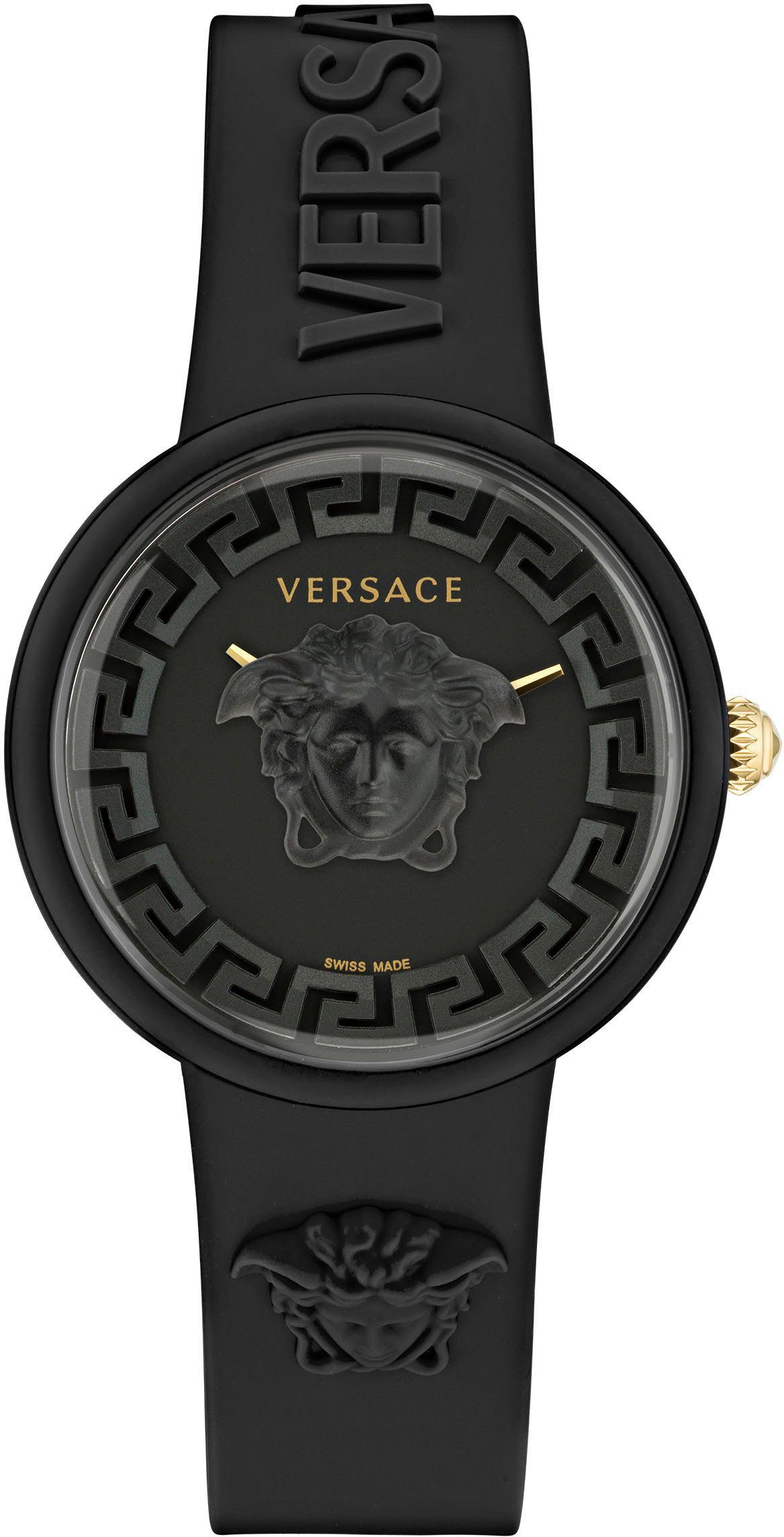 Versace Quarzuhr MEDUSA POP, VE6G00223, Armbanduhr, Damenuhr, Saphirglas, Swiss Made, analog