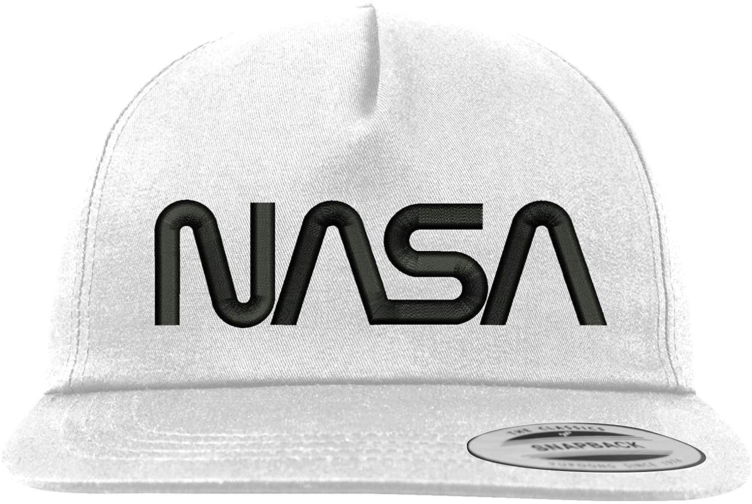 Youth Designz Baseball Cap NASA Kinder Cap mit modischer Logo Stickerei Schwarz/Weiß