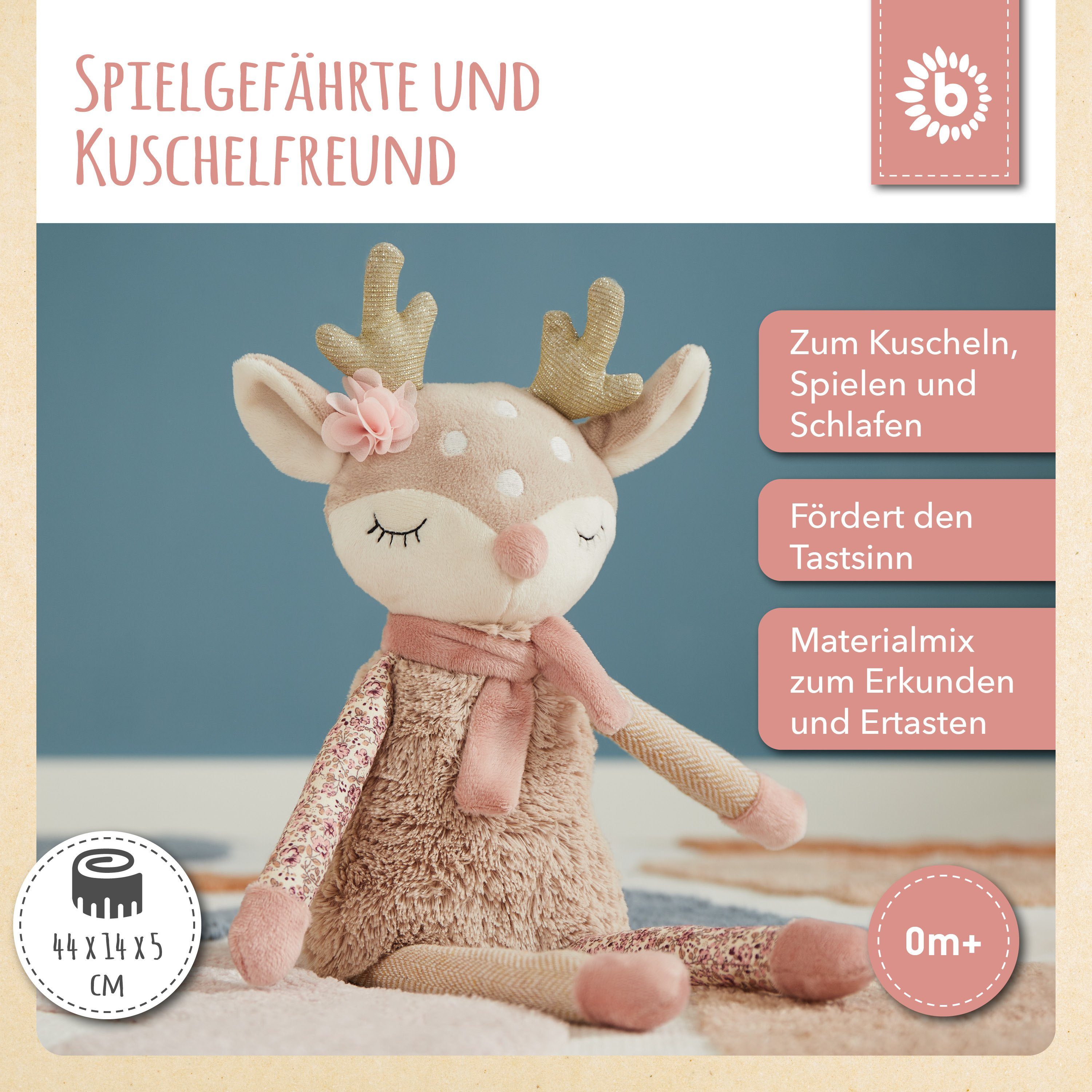 BIECO Plüschfigur Bieco Plüsch Reh Spieltier Baby ca. 40 cm niedliches Baby günstig online kaufen