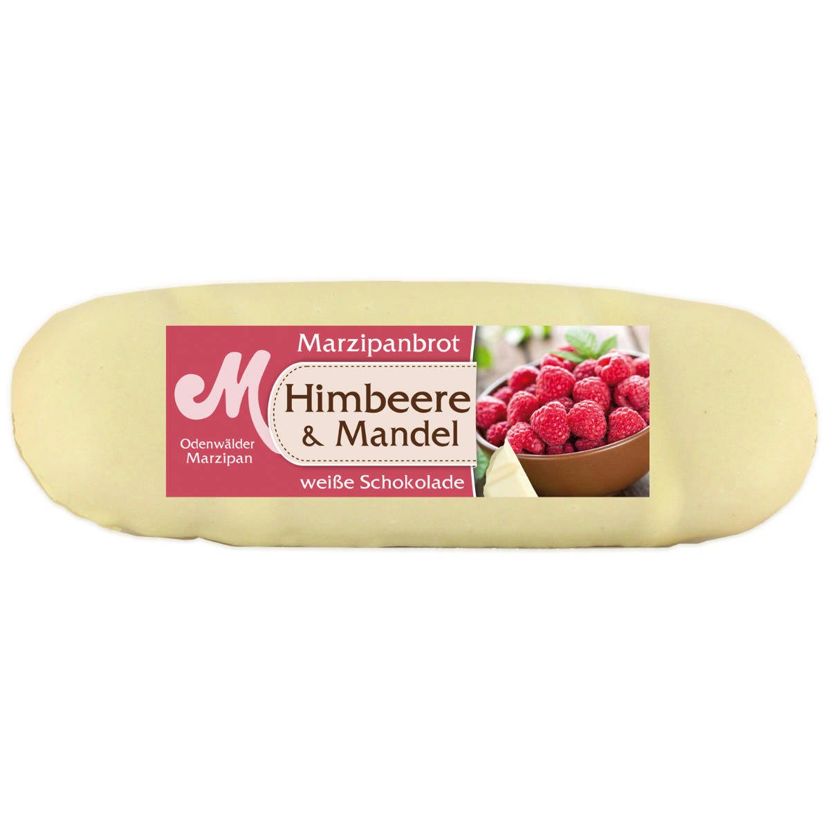 Odenwälder Marzipankonditorei Süßigkeit, Odenwälder Marzipan Brot Himbeere mit köstlich weißer Schokolade 100g