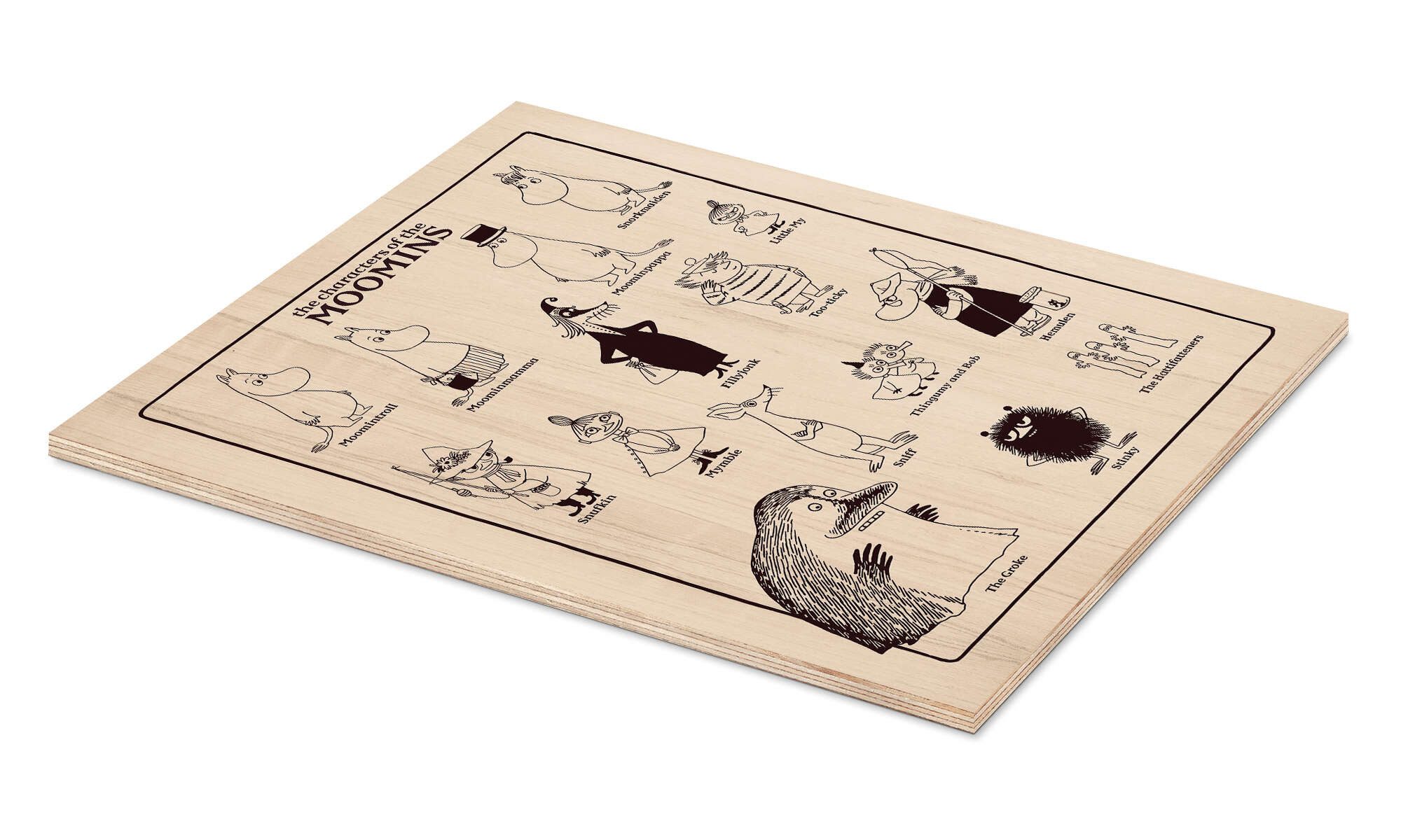 Posterlounge Poster Moomin, The characters of the Moomins, Kinderzimmer Ill günstig online kaufen