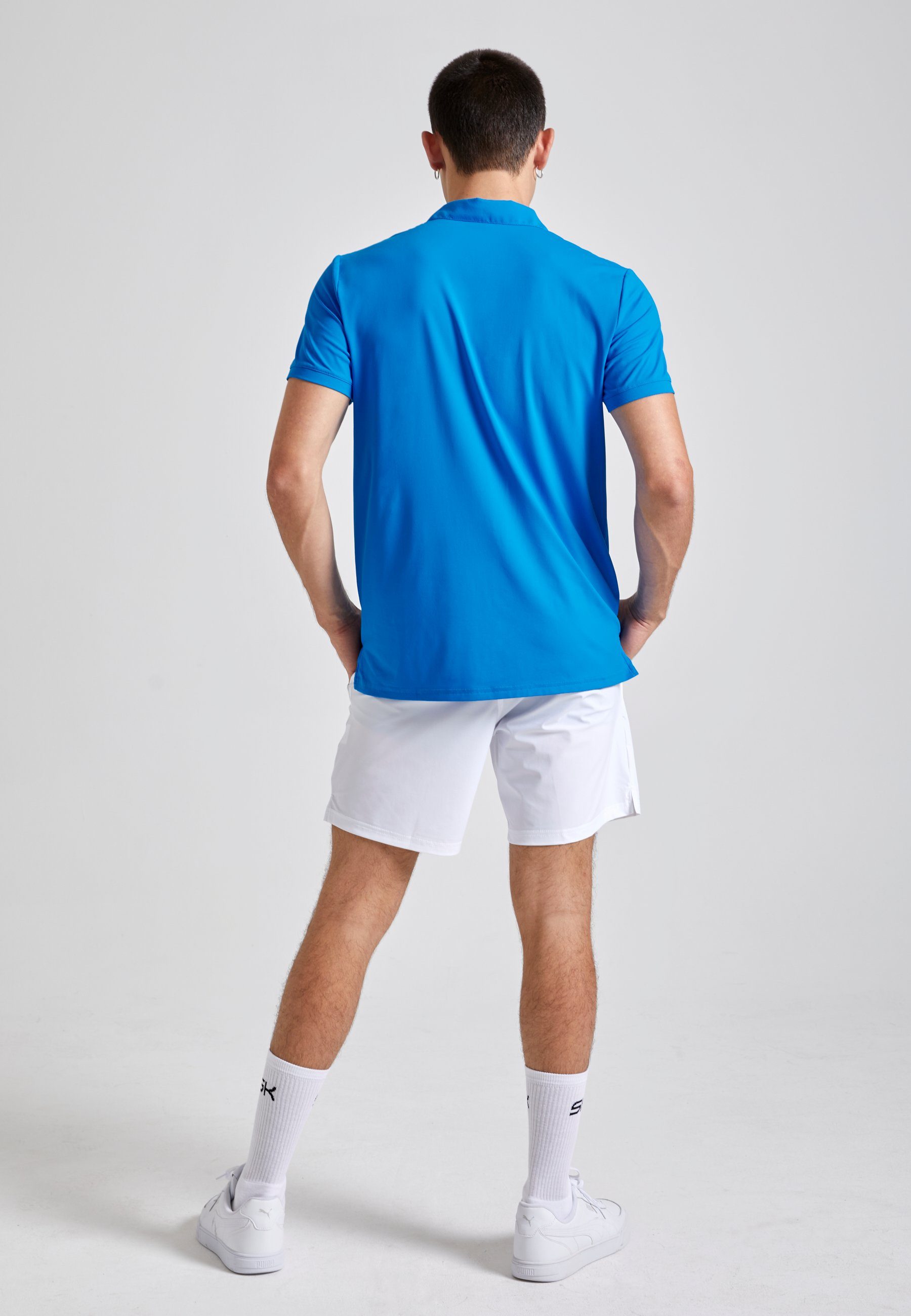 SPORTKIND Funktionsshirt Golf Polo Jungen Kurzarm & Shirt cyan Herren blau