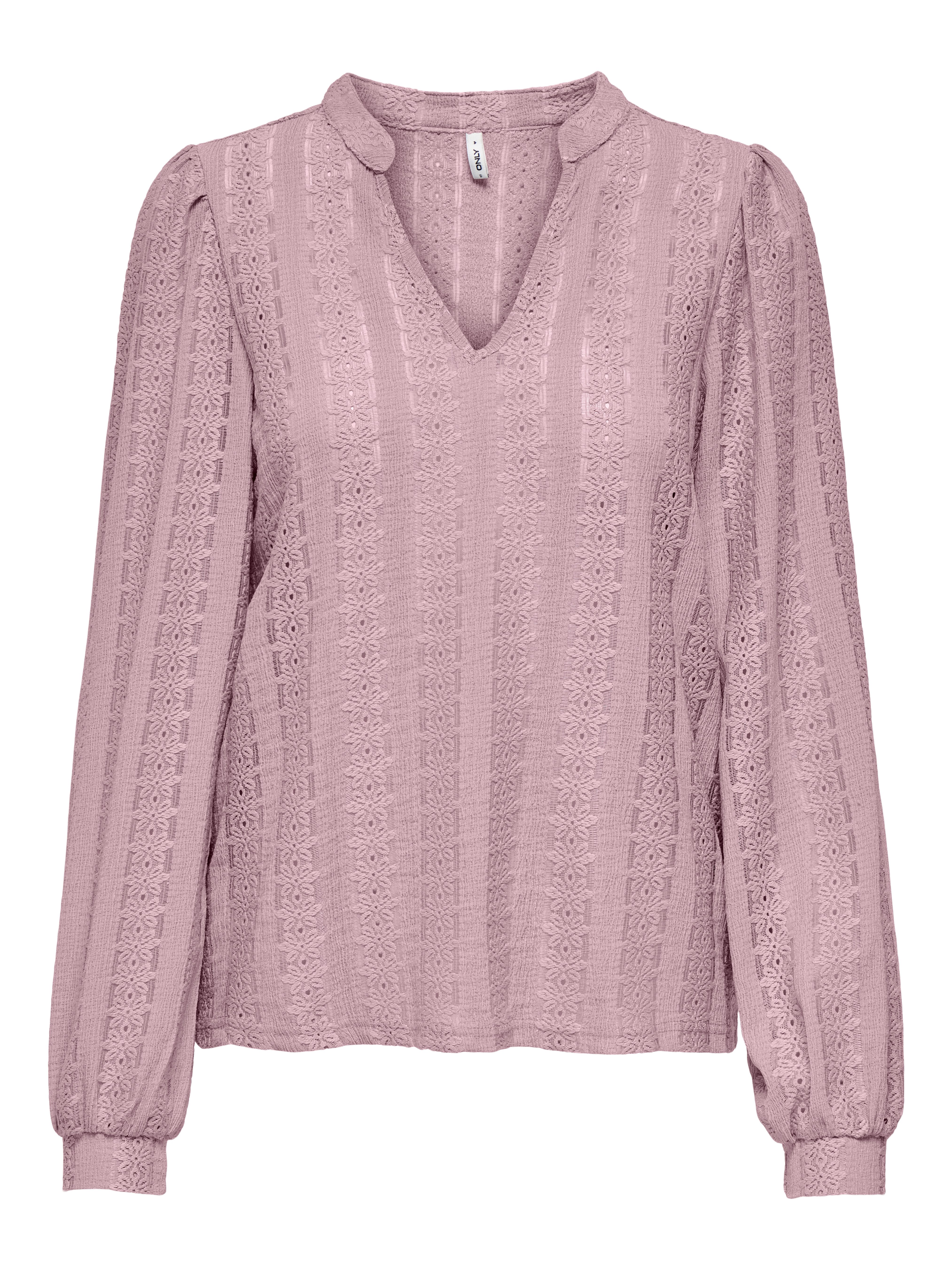 Blusenshirt ONLMELANIE L/S SPLIT TOP JRS