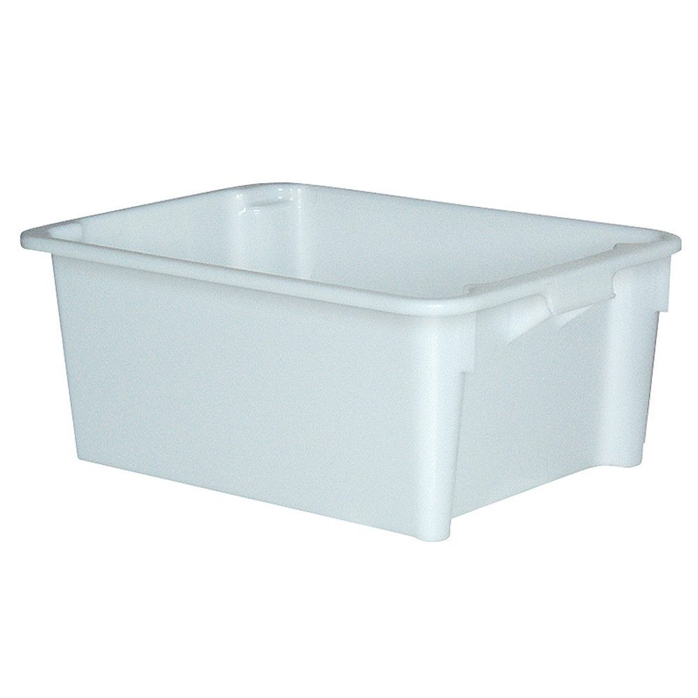 BRB-Lagertechnik Stapelbox Drehstapelbehälter, LxBxH 800x600x330 mm, Inhalt 110 Liter, Drehstapelbehälter aus Polyethylen-Kunststoff (PE-HD)