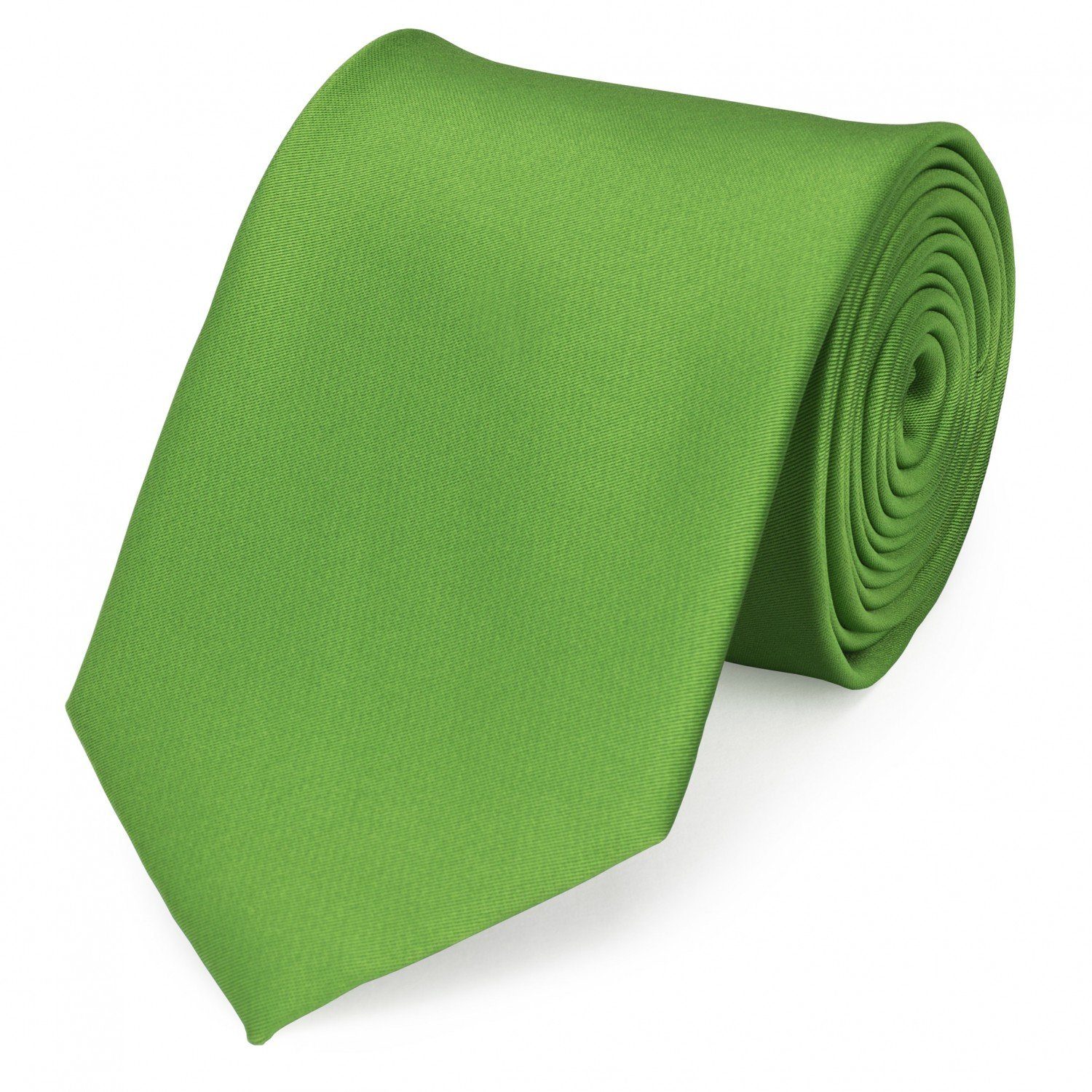 Fabio Farini Krawatte Grüne Herren Breit mit Unifarben) Grün Schlips Grasgrün (ohne Box, Farbton (8cm), in - Krawatten 8cm