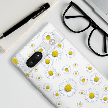 DeinDesign Handyhülle Gänseblume Blumen Motiv ohne Hintergrund, Google Pixel 7a Silikon Hülle Bumper Case Handy Schutzhülle