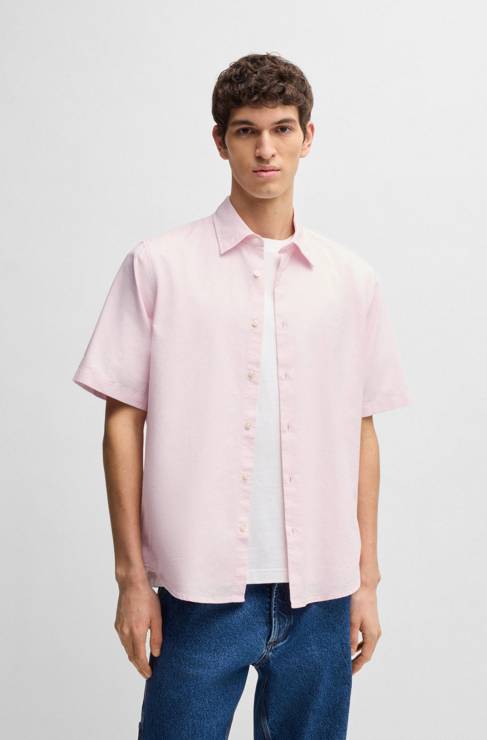 BOSS ORANGE Kurzarmhemd Rash_2_M mit tonigem günstig online kaufen