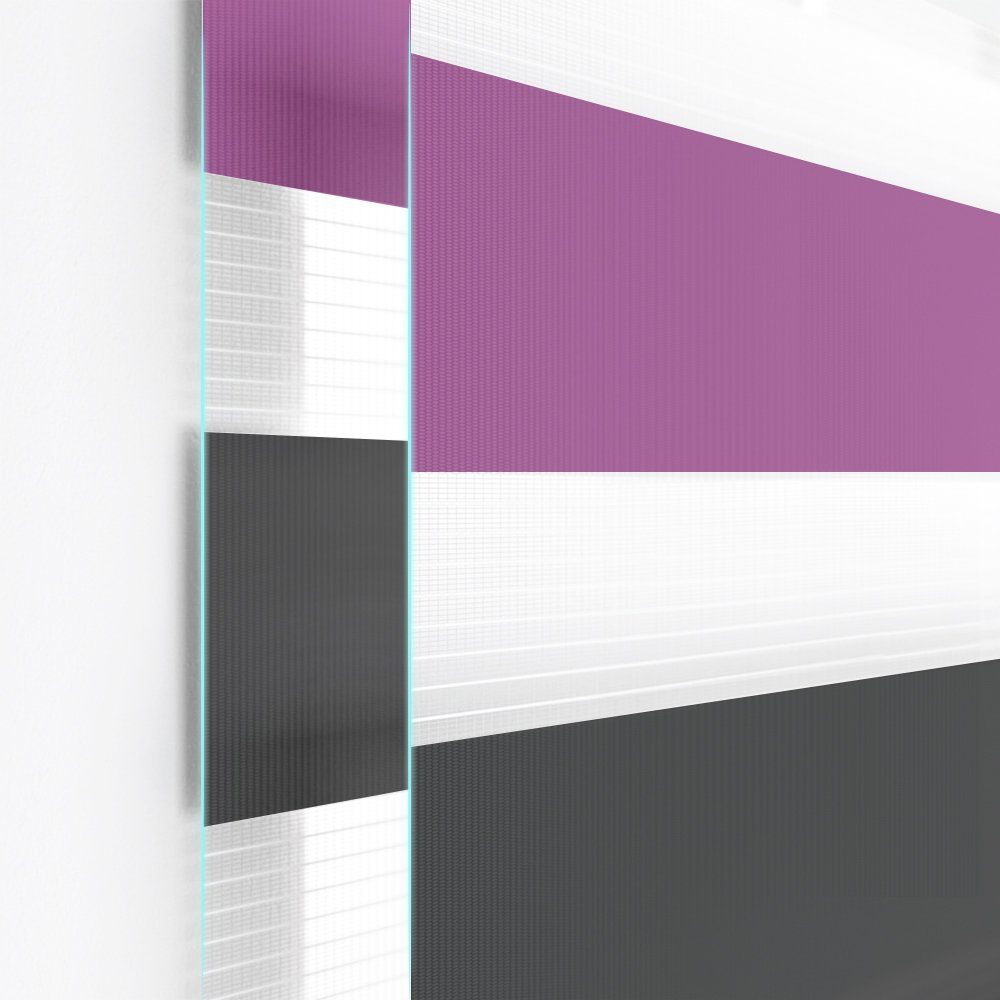 Doppelrollo Fensterrollos Ohne Bohren, Vkele, 130cm/160cm, klemmfix,klemmtr günstig online kaufen