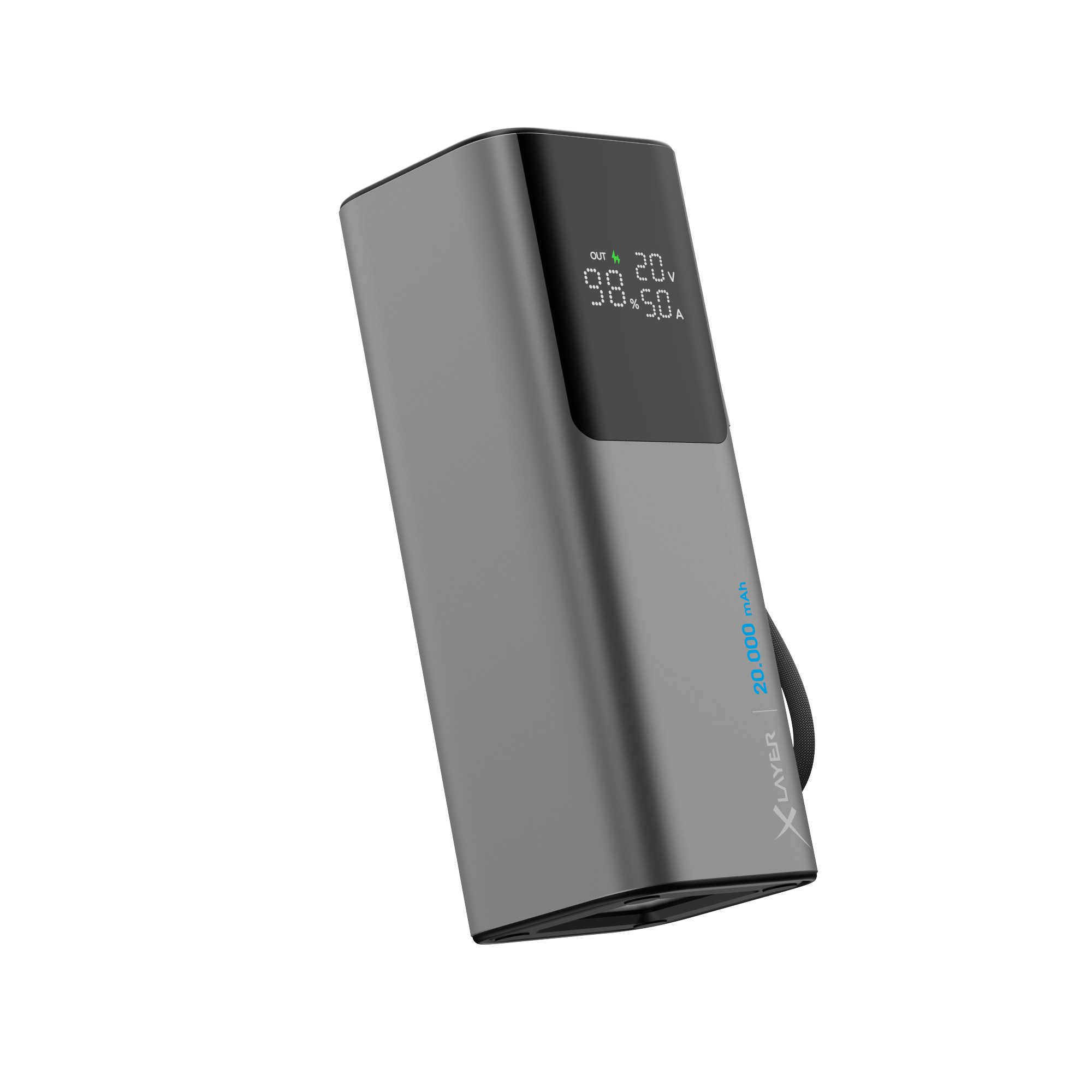 XLAYER Powerbank HyperCharge 160W 20.000 mAh USB C PD für Notebook Smartphone Powerbank