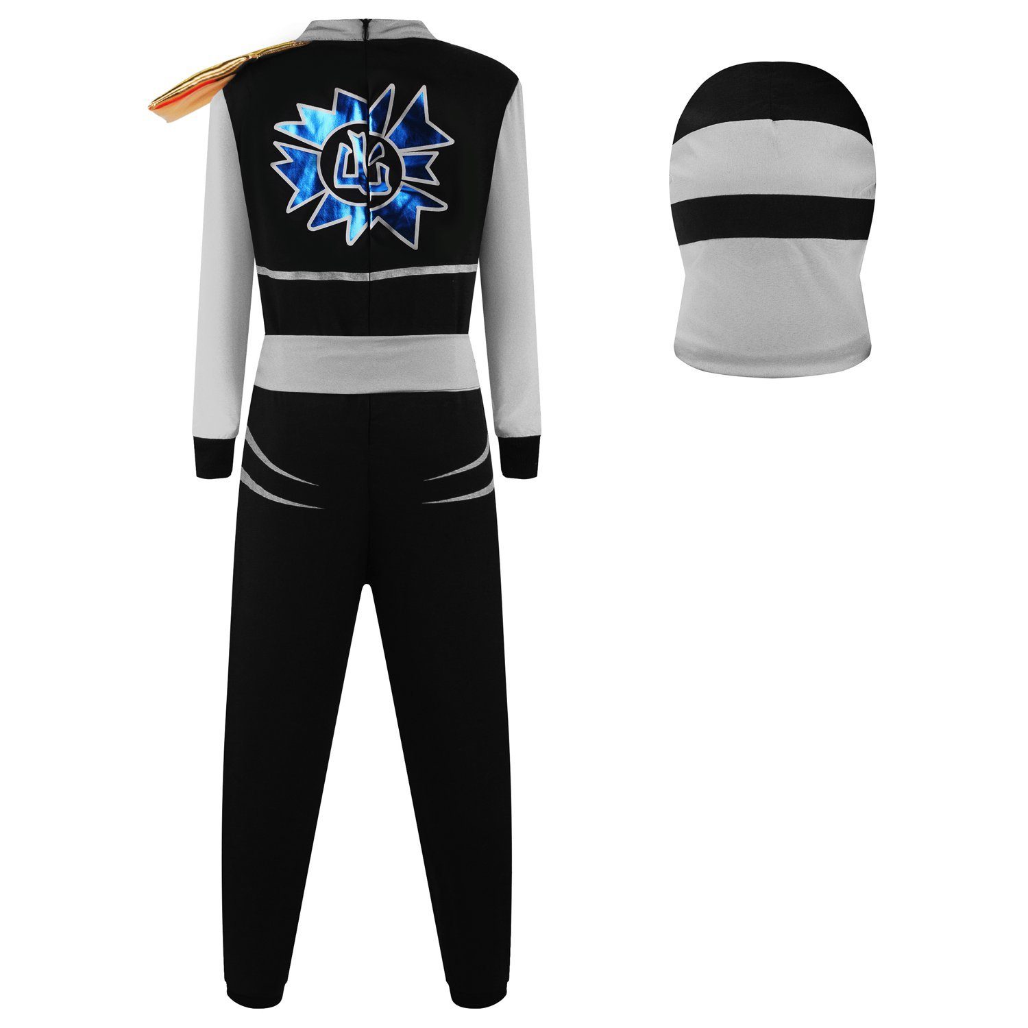 Katara Partyanzug Kinderkostüm Ninja Krieger für Jungs und Mädchen, mit Maske und Handschuhen, Fasching, Karneval, Halloween, Verkleidung