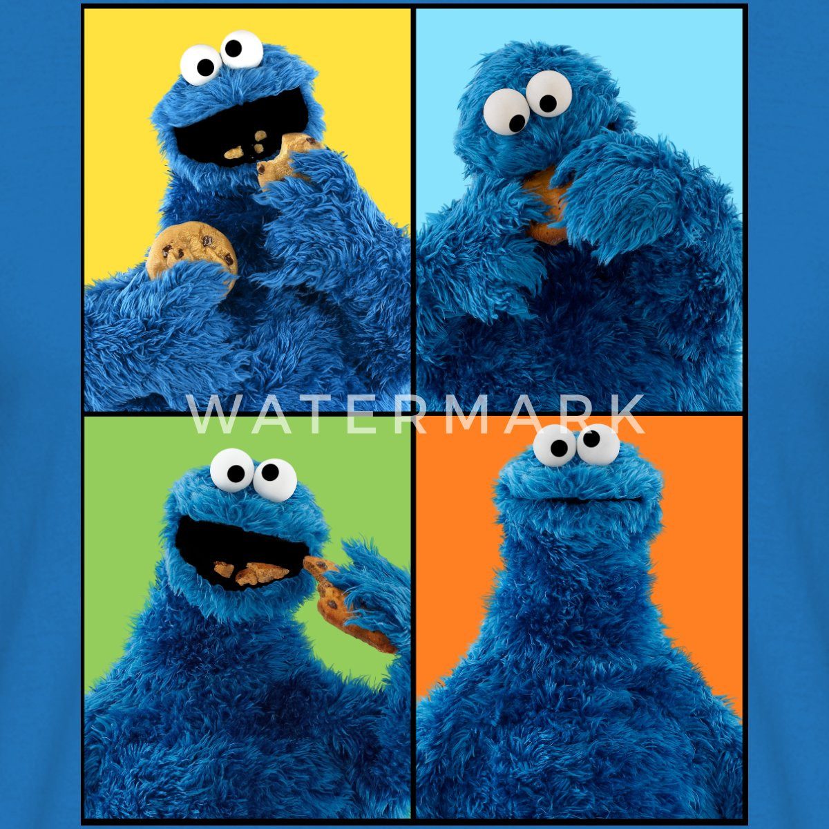 Spreadshirt T-Shirt Sesamstraße Krümelmonster Posen Männer günstig online kaufen