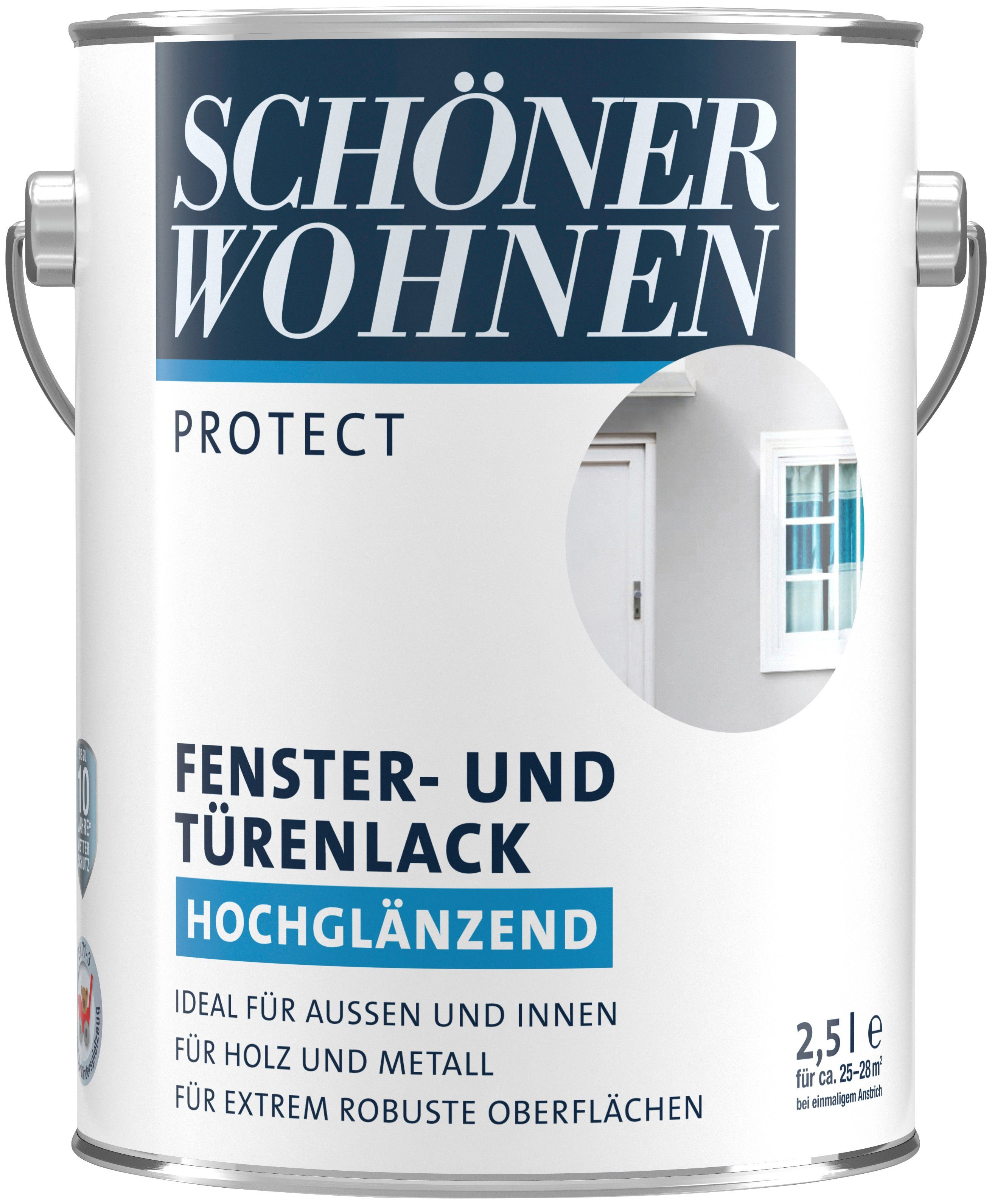 Schoner Wohnen Kollektion Lack Protect Fenster Und Turenlack Hochglanzend 2500 Ml Weiss Online Kaufen Otto