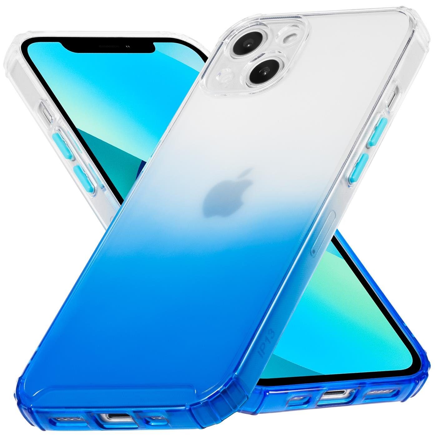 CoolGadget Handyhülle Farbverlauf Twilight Hülle für Apple iPhone 12 6,1 Zoll, Robust Hybrid Slim Cover Kamera Schutz Hülle für iPhone 12 Case