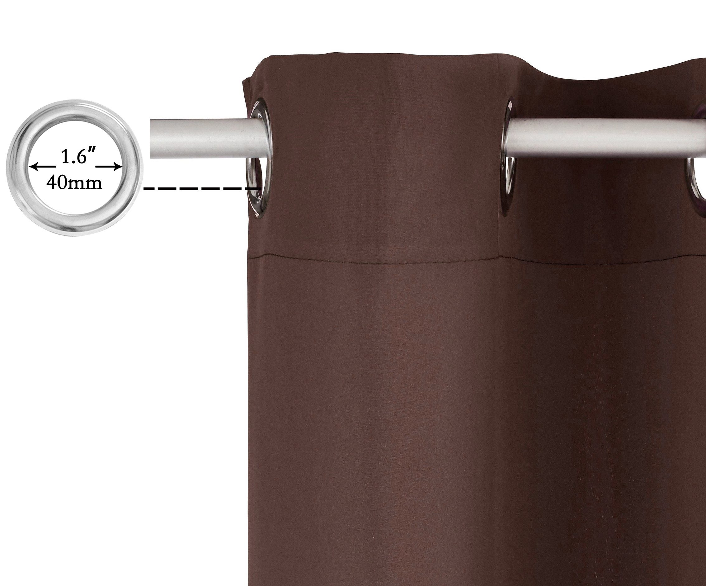 OTTO home Vorhang Parry (2 St), Ösen, blickdicht, Polyester, 2-er Set, blickdicht, monochrom, basic