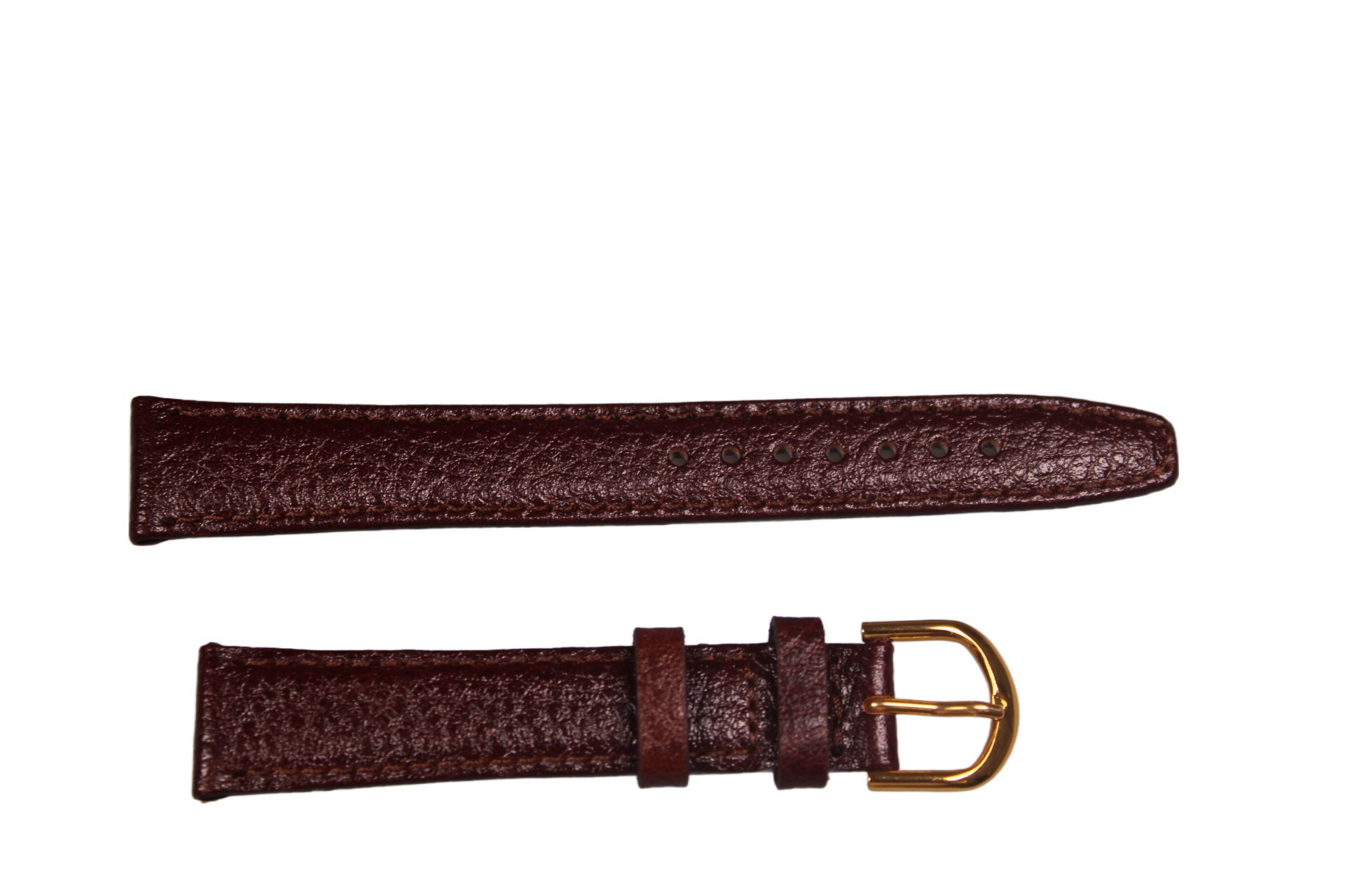 Eichmüller Uhrenring Uhrenband Dunkelbraun 16 mm, (2-tlg), Echt Leder