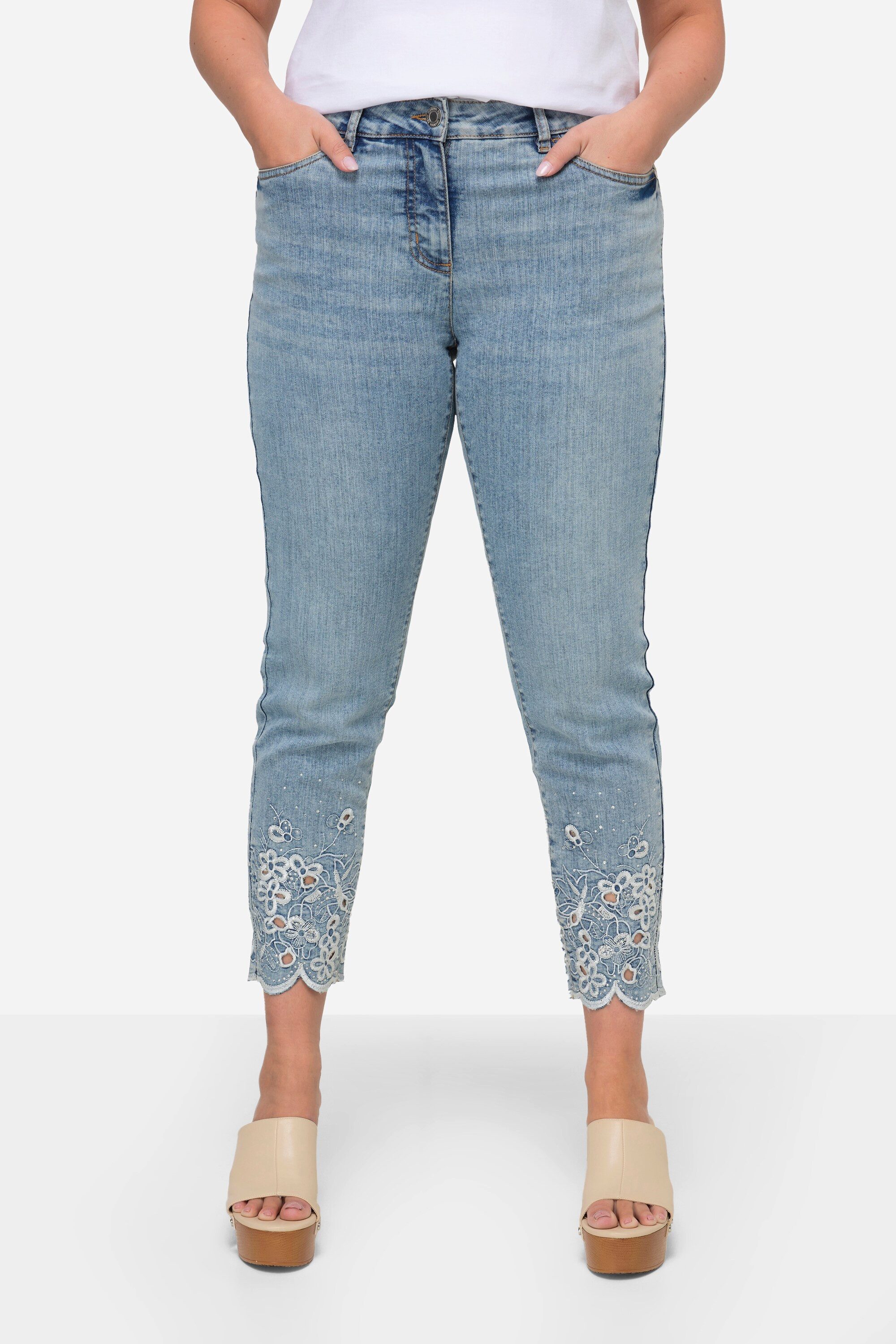 MIAMODA Regular-fit-Jeans Jeans Slim Fit Saum günstig online kaufen