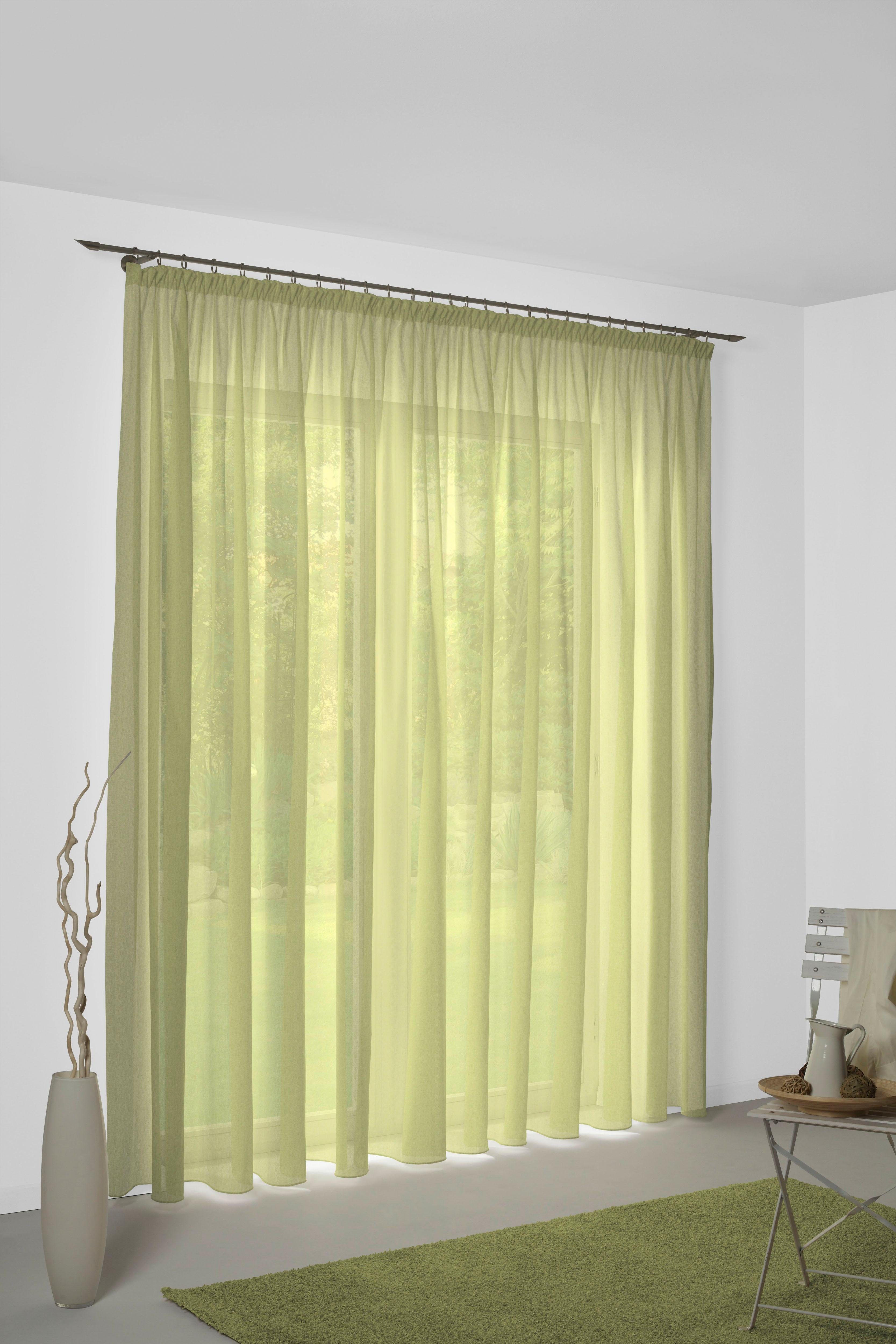 Wirth Vorhang Sunday (1 St), Kräuselband, halbtransparent, Jacquard, nach Maß